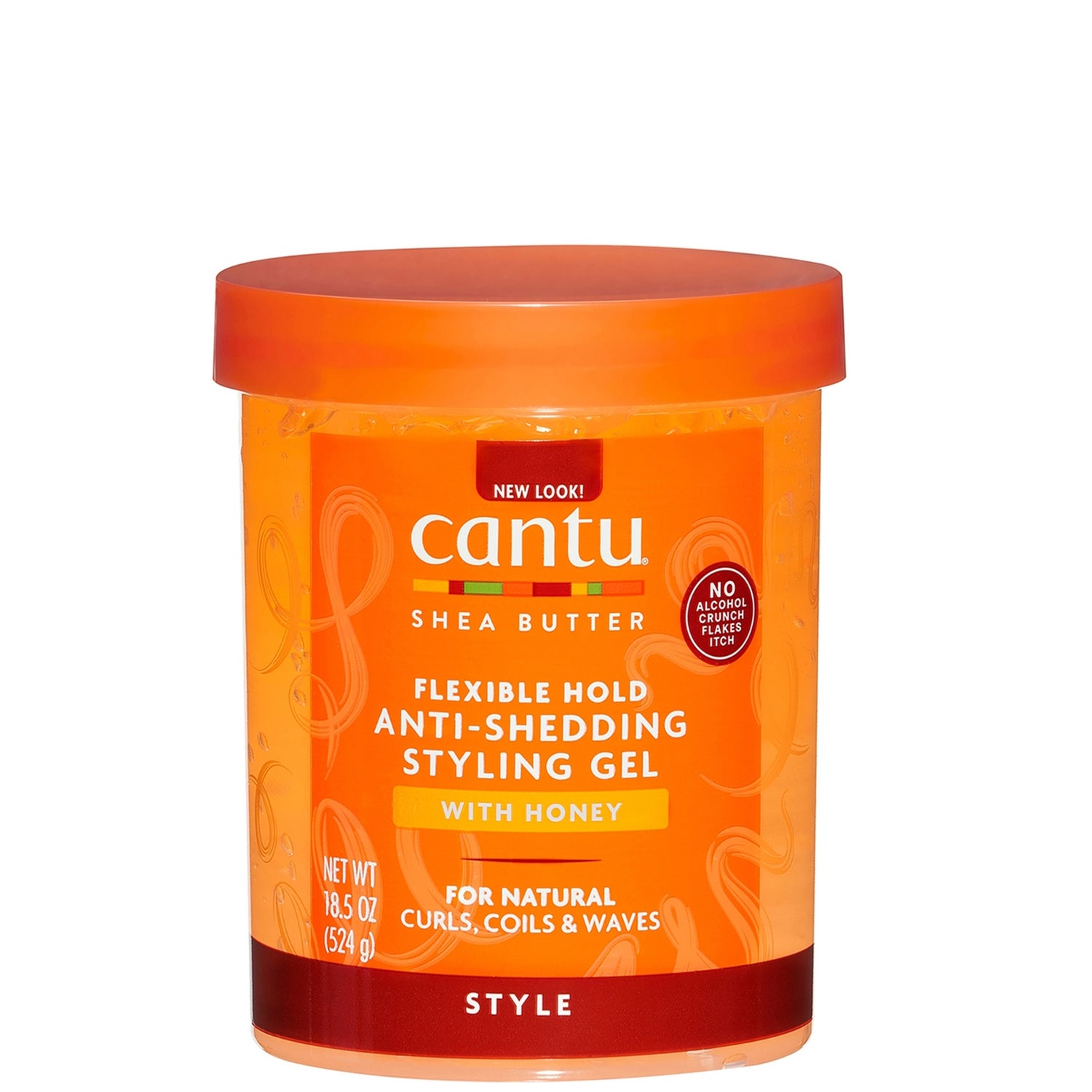 Cantu Shea Butter Maximum Hold Anti-Shedding Styling Gel with Honey 18.5 oz