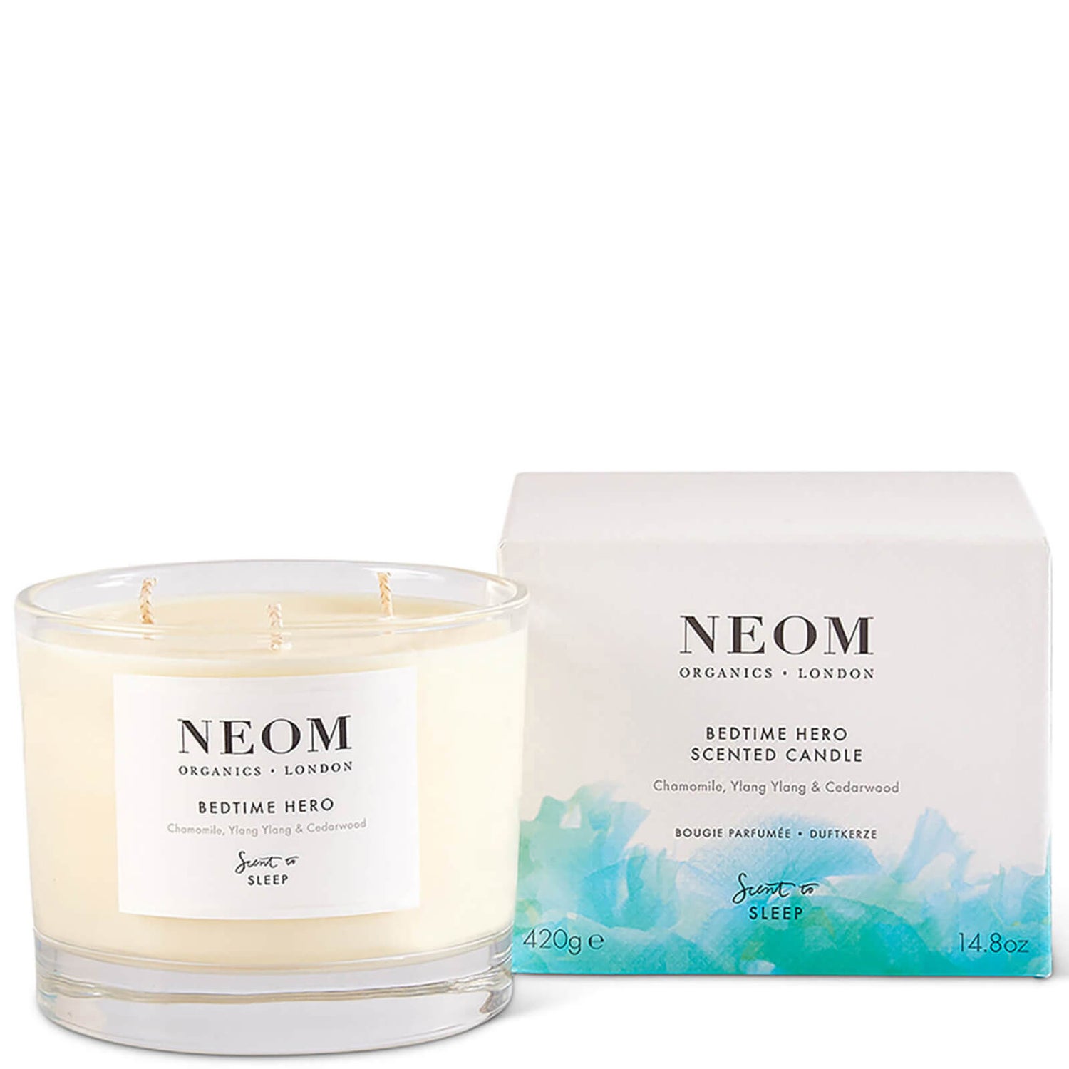 NEOM Bedtime Hero Scented Candle 3 Wick 