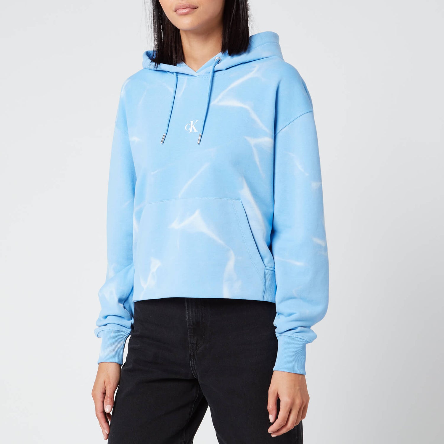 Calvin klein jeans 2025 lava dye cropped hoodie
