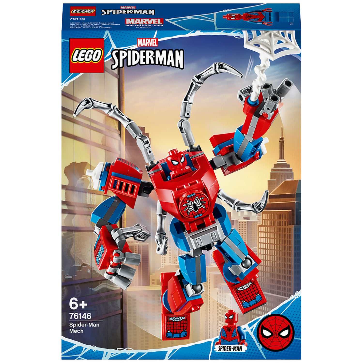 LEGO Super Heroes: Marvel Spider-Man Mech Building Set (76146) Toys - Zavvi  US