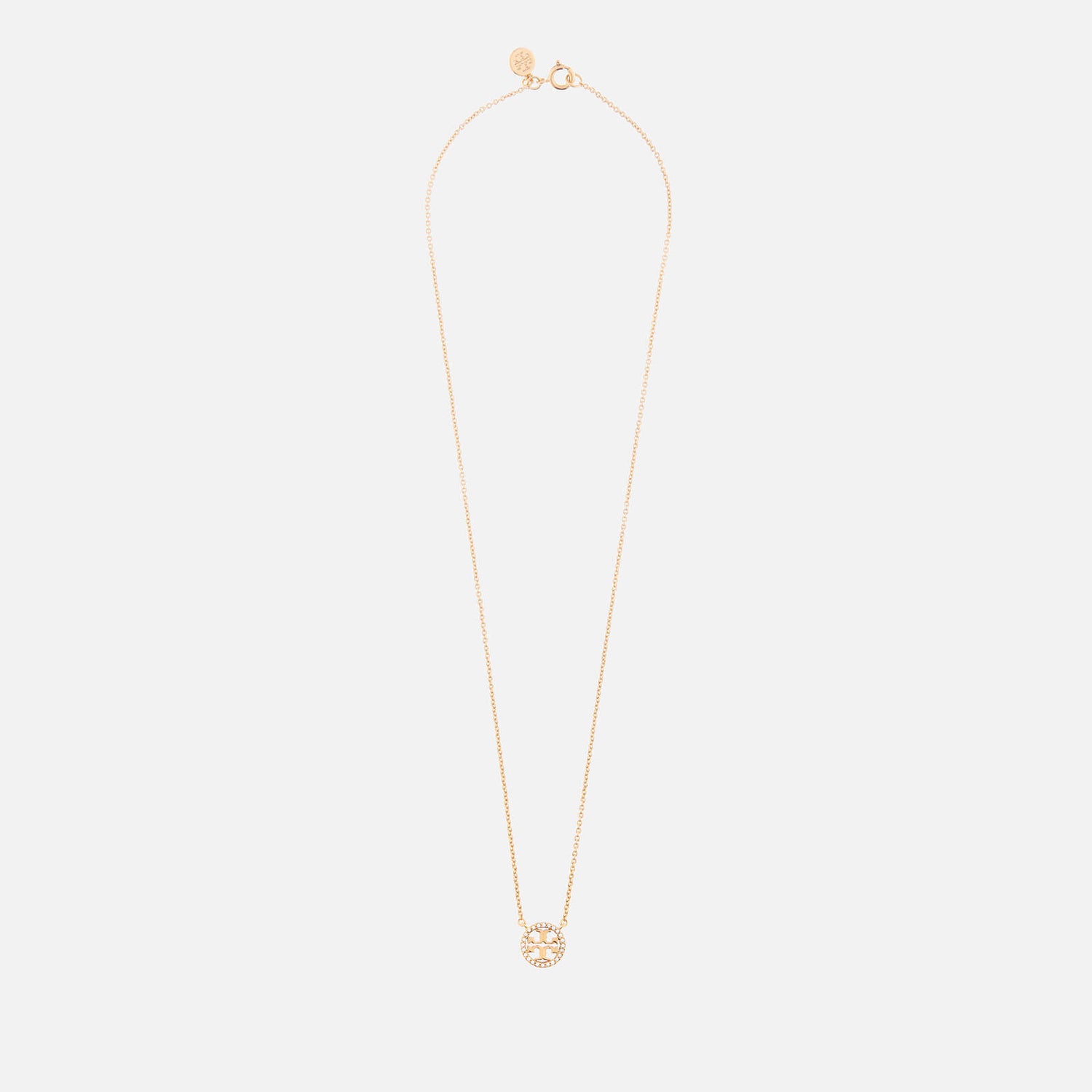 Tory Burch Women's Crystal Logo Delicate Necklace - Tory Gold 0