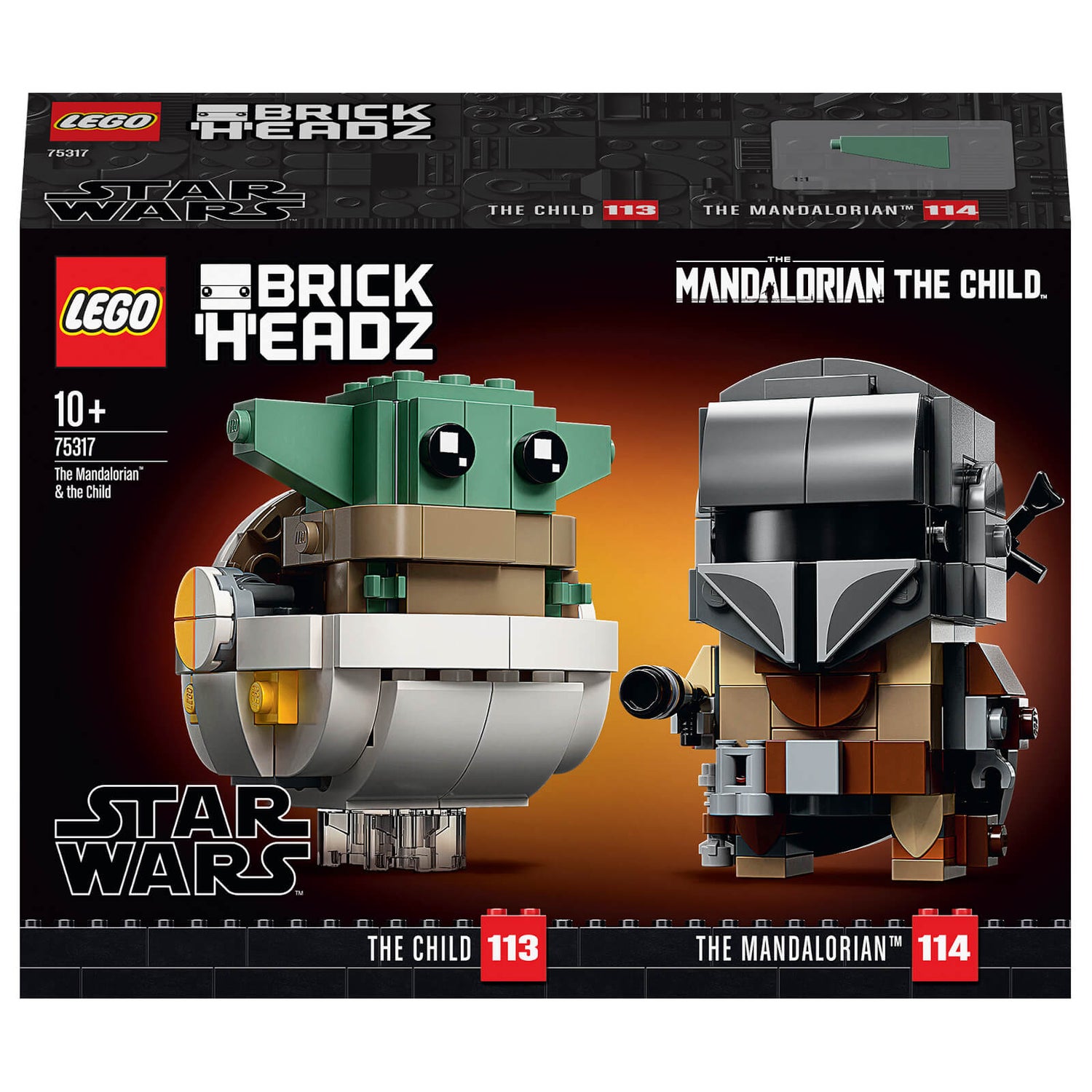 Lår Beliggenhed whisky LEGO BrickHeadz Star Wars: The Mandalorian & The Child (75317) Toys - Zavvi  US