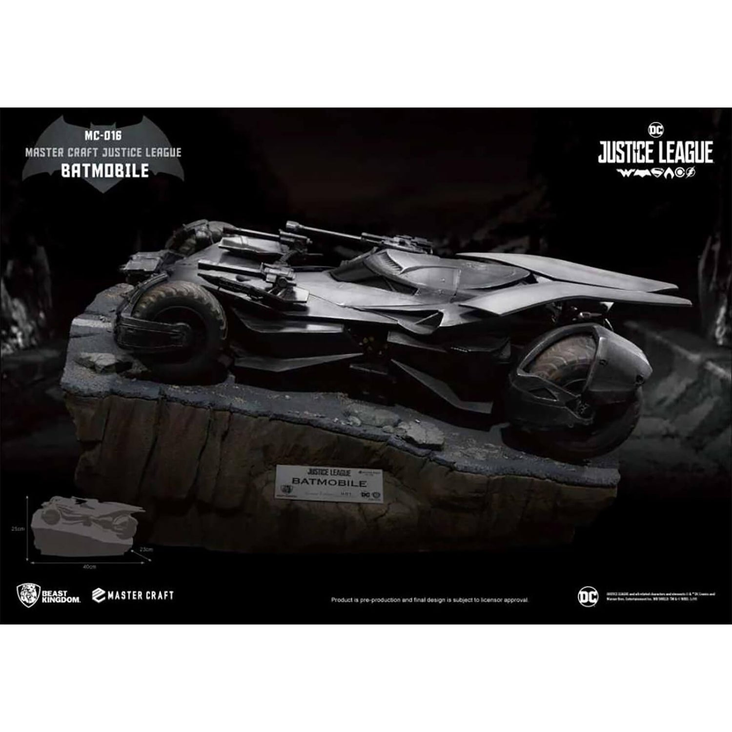 Beast Kingdom Justice League Mc-016 Batmobile PX Beeld