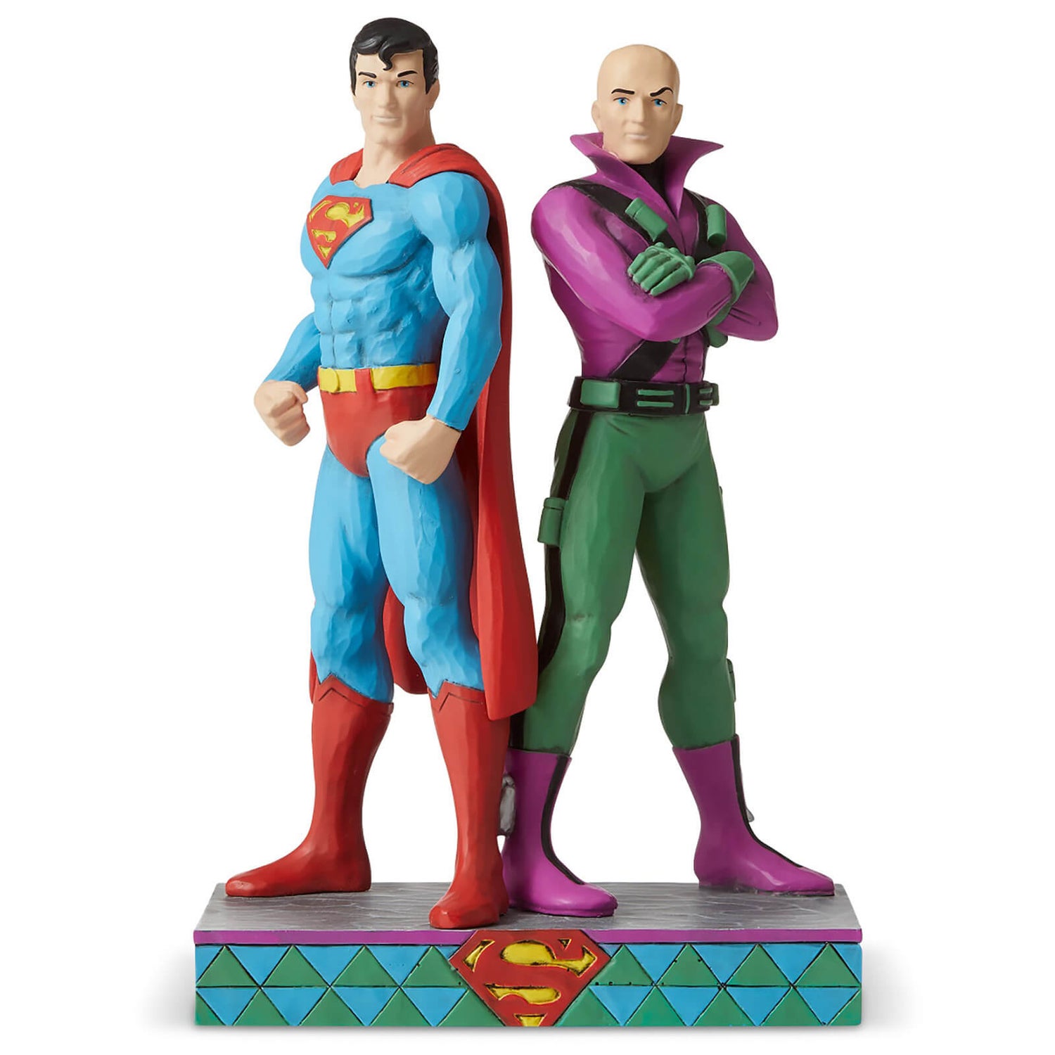 DC Comics Par Jim Shore Figurine Superman™ contre Lex Luther 21.5 cm