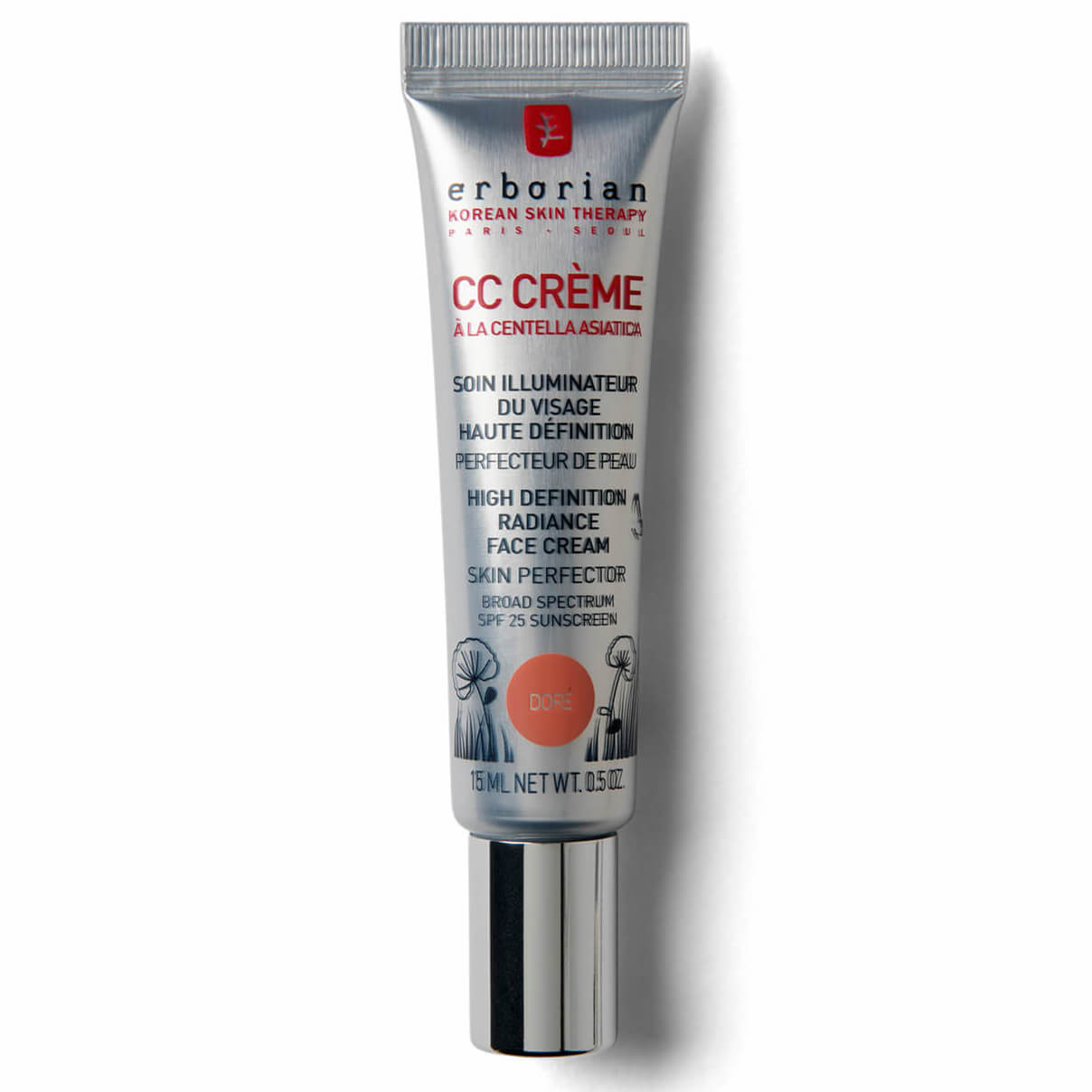 CC Cream 15ml - Base de maquillaje hidratante de cobertura media con FPS25 para todo tipo de piel (Varios tonos)