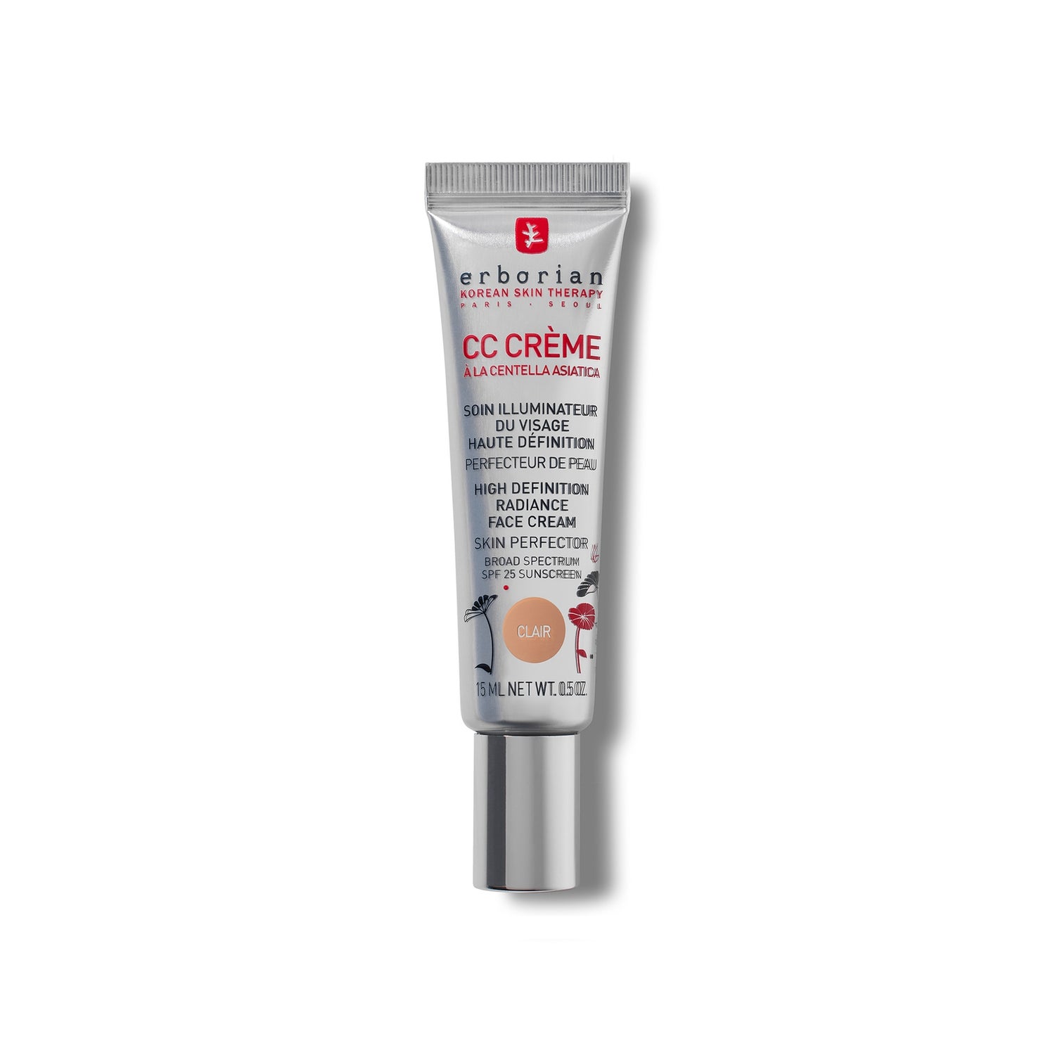 CC Cream 15ml - Fondotinta o base trucco idratante coprenza media SPF25 per tutti i tipi di pelle (varie tonalità)
