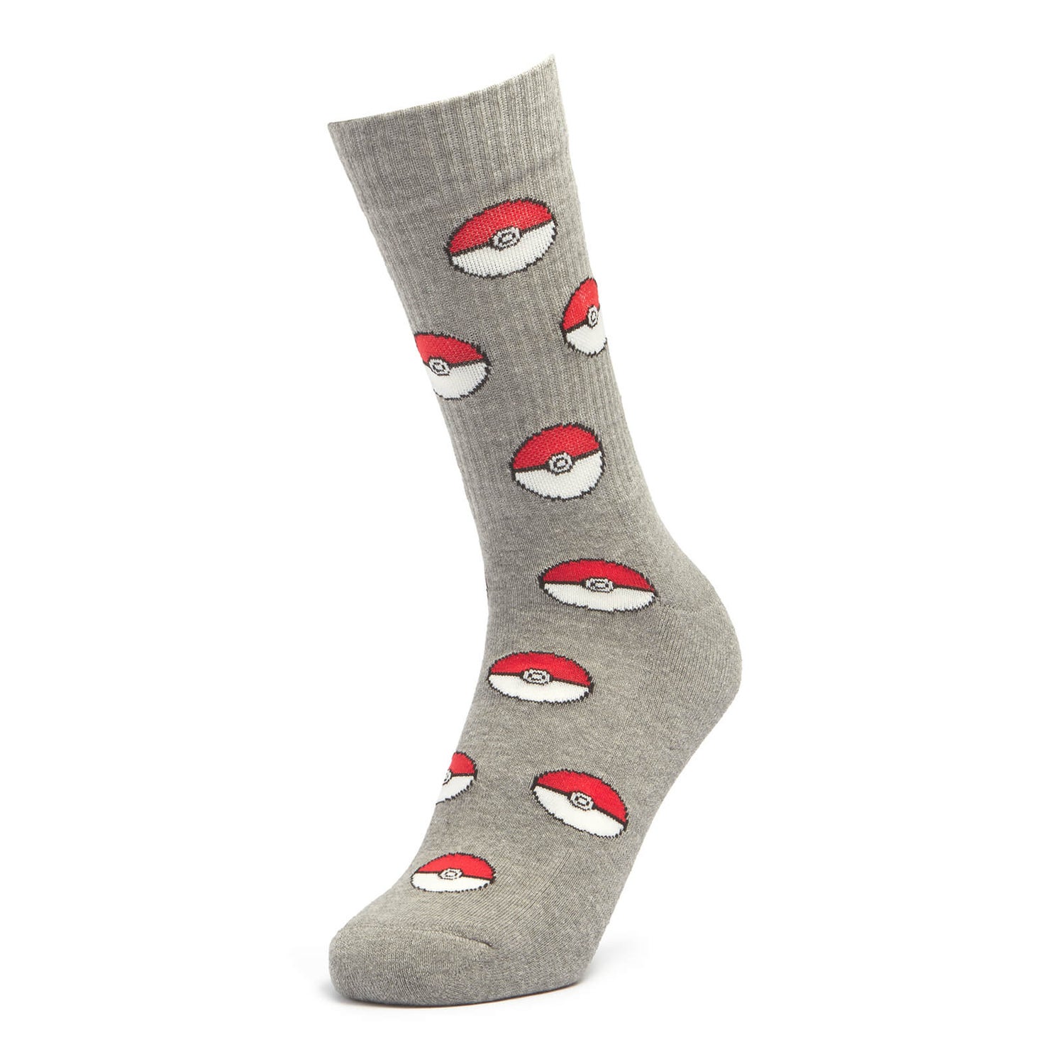 Men's Pokémon Pokeball Socks - Grey