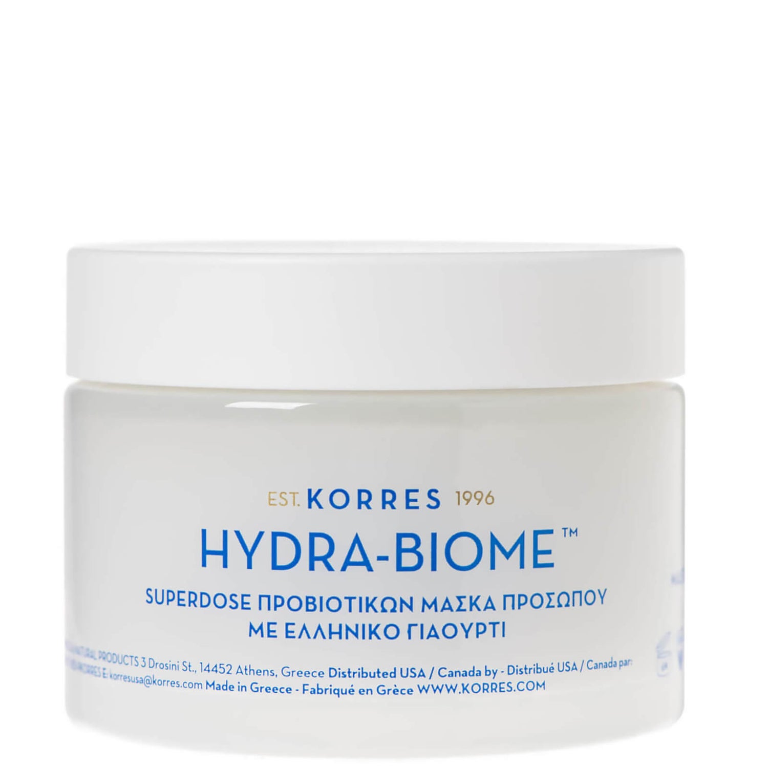 Korres HYDRA-BIOME Probiotics Superdose Face Mask with Real Greek Yoghurt 100 ml.