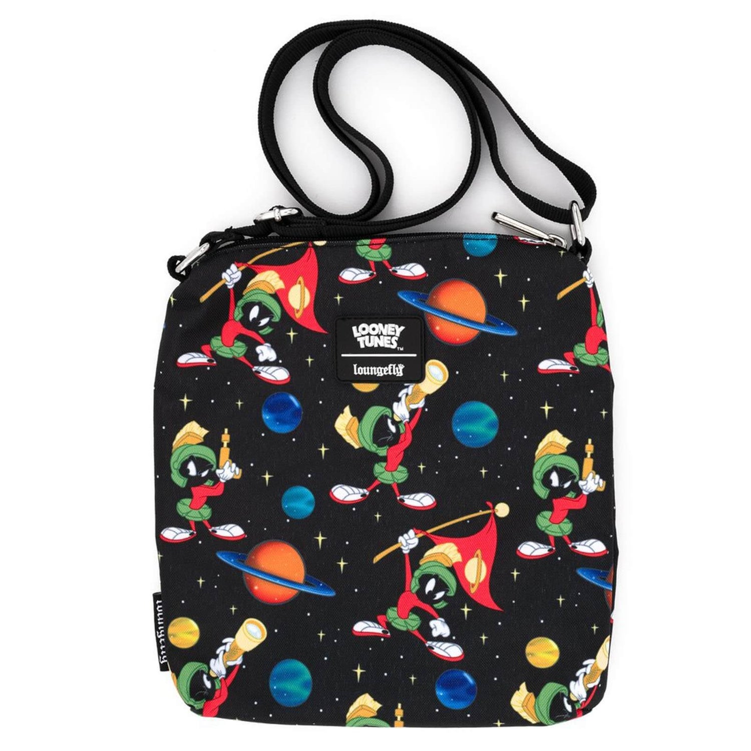 Loungefly Looney Tunes Marvin The Martian Space Aop Passport Bag