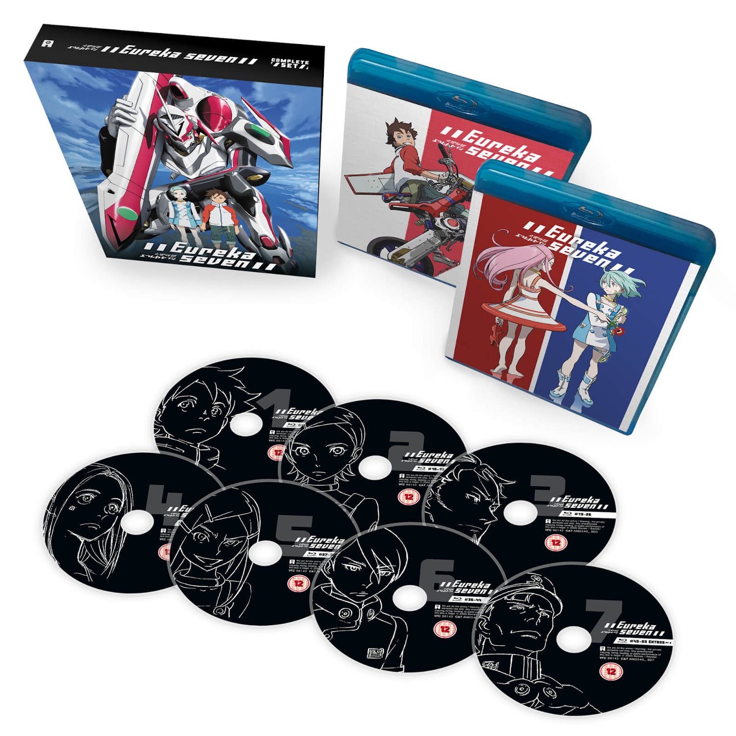 Eureka Seven 完全版 DVD 1/2，2/2 全12枚 Eureka Seven 完全版 DVD 1/2，2/2 全12枚 Eureka Complete Series |