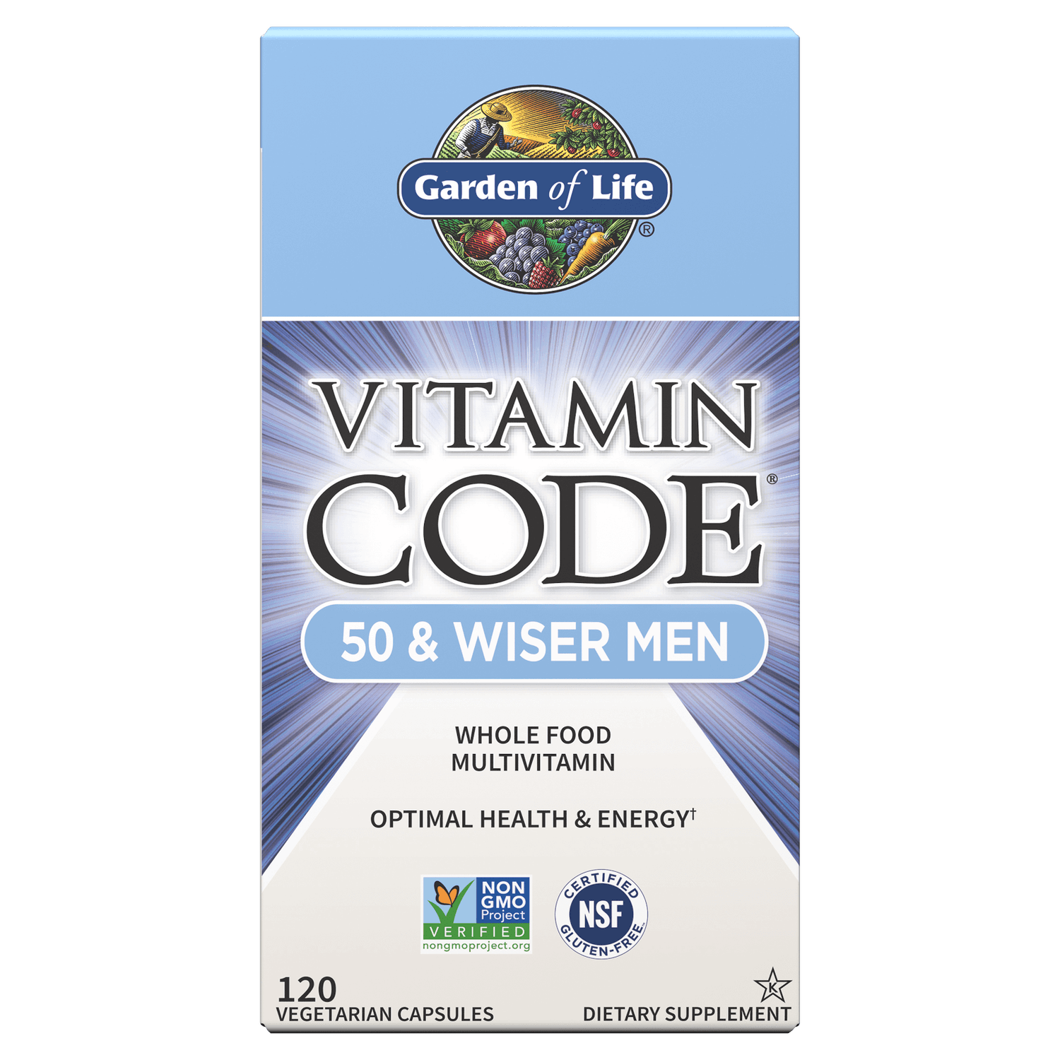 Vitamin Code Men 50+ and Wiser - 120 Capsules