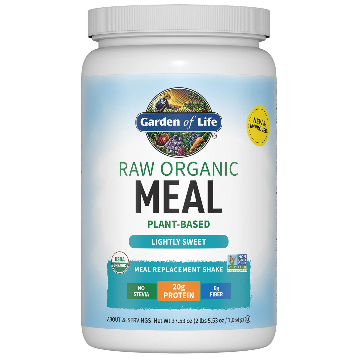 Garden of Life Raw Organic All-In-One Shake - Lightly Sweet - 1064g