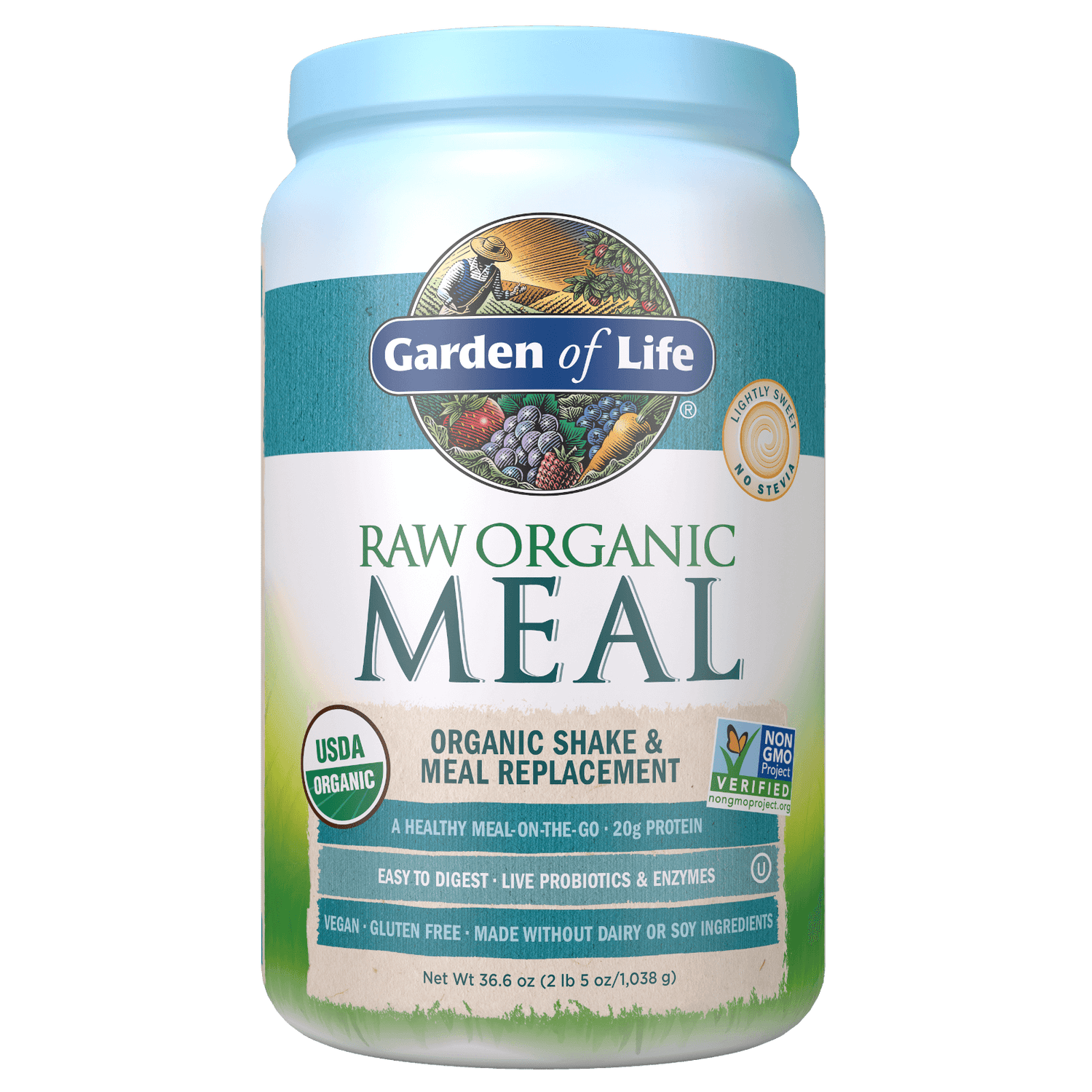 Batido Todo en Uno Ecologico Raw - Ligeramente dulce - 1038 g