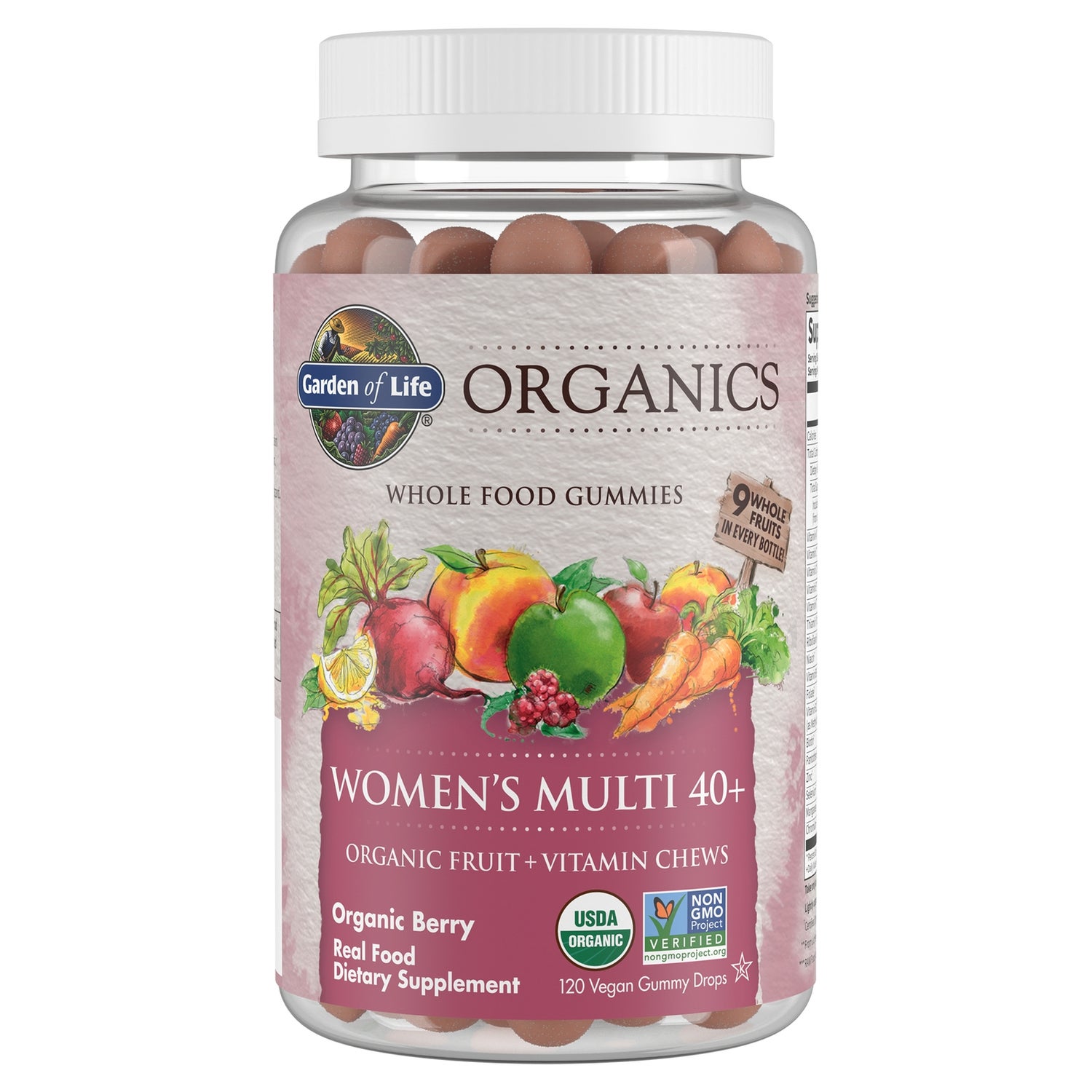 Organics Multivitamine für Frauen ab 40 - Beeren - 120 Gummis