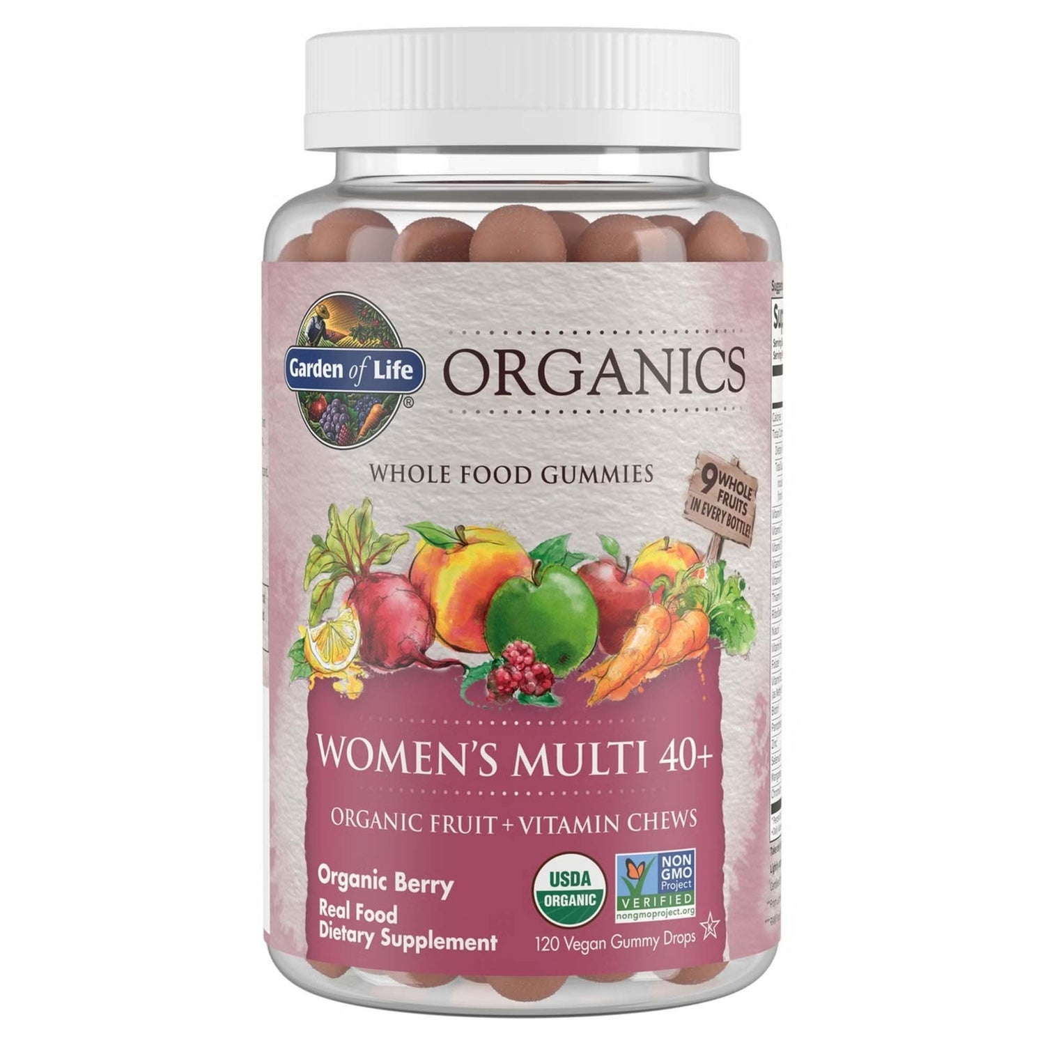 Organics Women's Multi 40+ Gummies - Berry - 120 Gummies