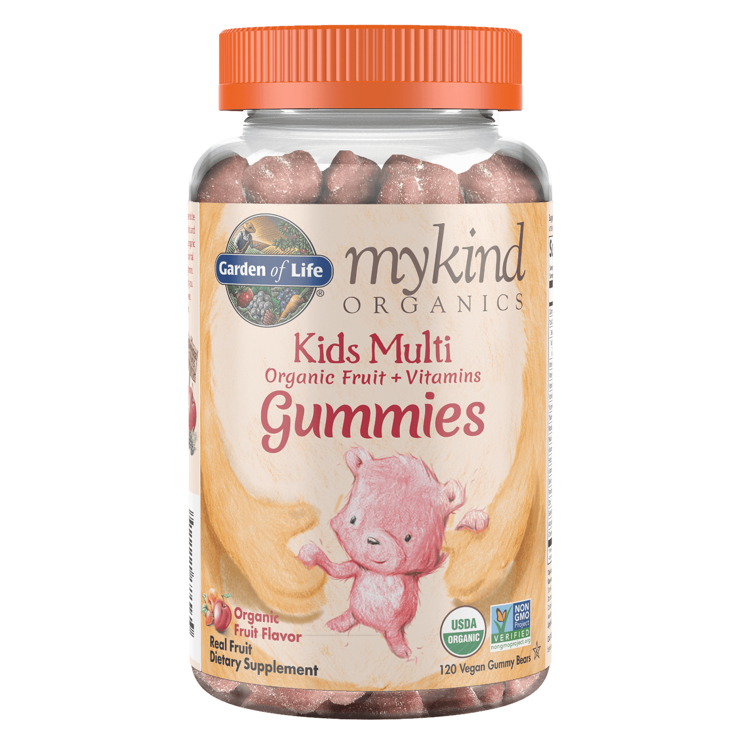 Gominolas mykind Organics Kids Multi - Fruta - 120 gominolas