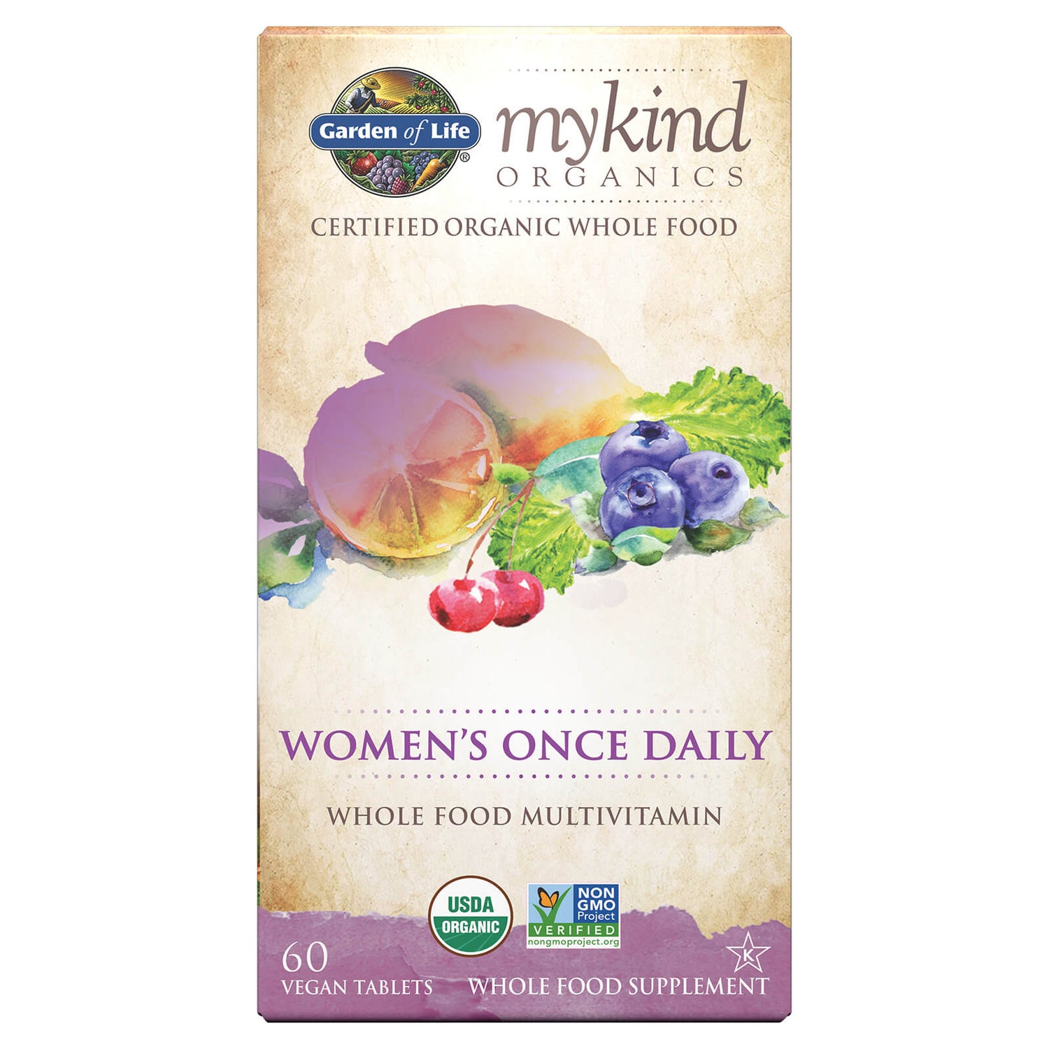 Once Daily pour femmes Organics - 60 comprimés