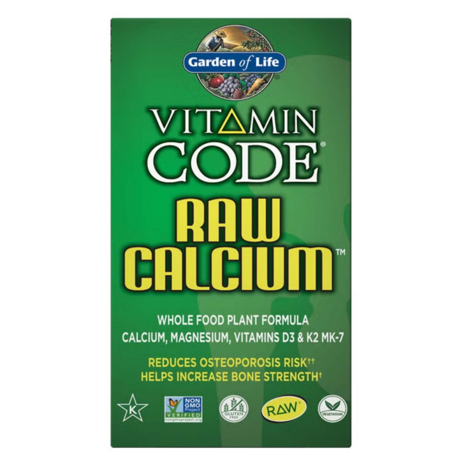 Garden of Life Vitamin Code Raw Calcium - 120 Capsules