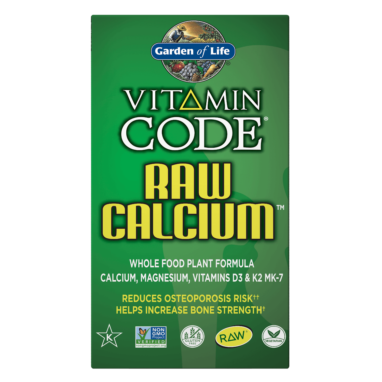 Vitamin Code Raw Calcium - 120 Capsules