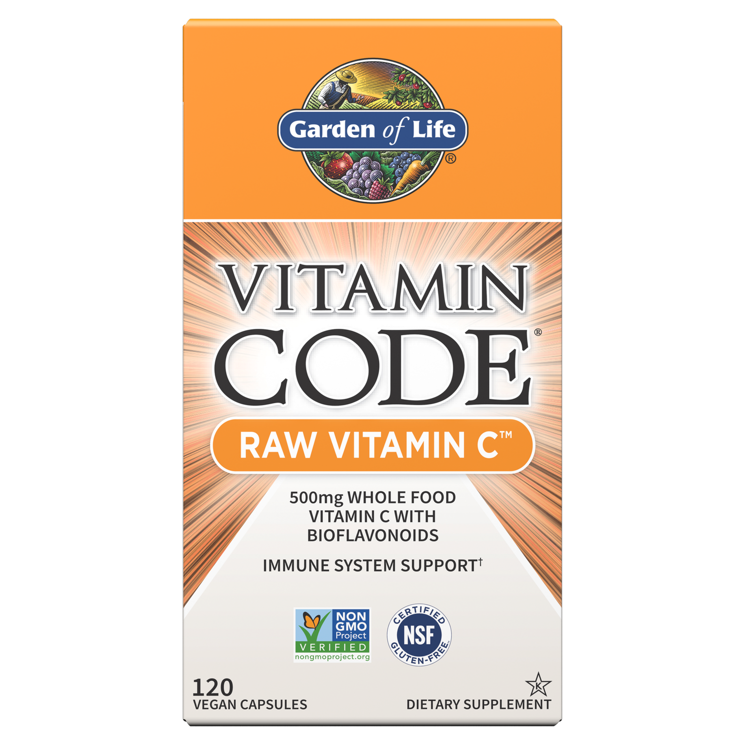 Garden of LifeVitamin Code Raw Vitamin C - 120 Capsules