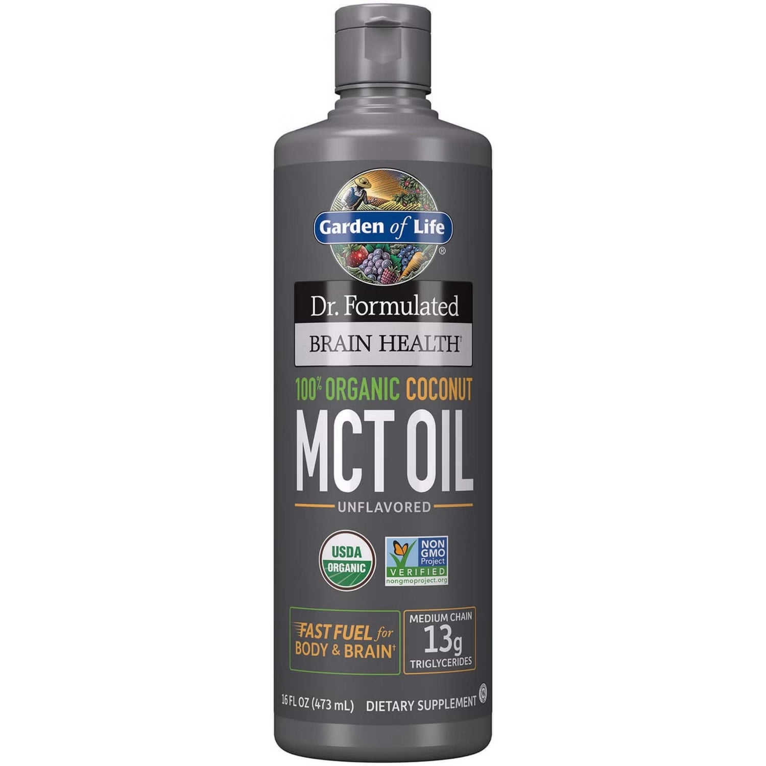 Brain Health 健腦配方有機椰子 MCT 油－473毫升
