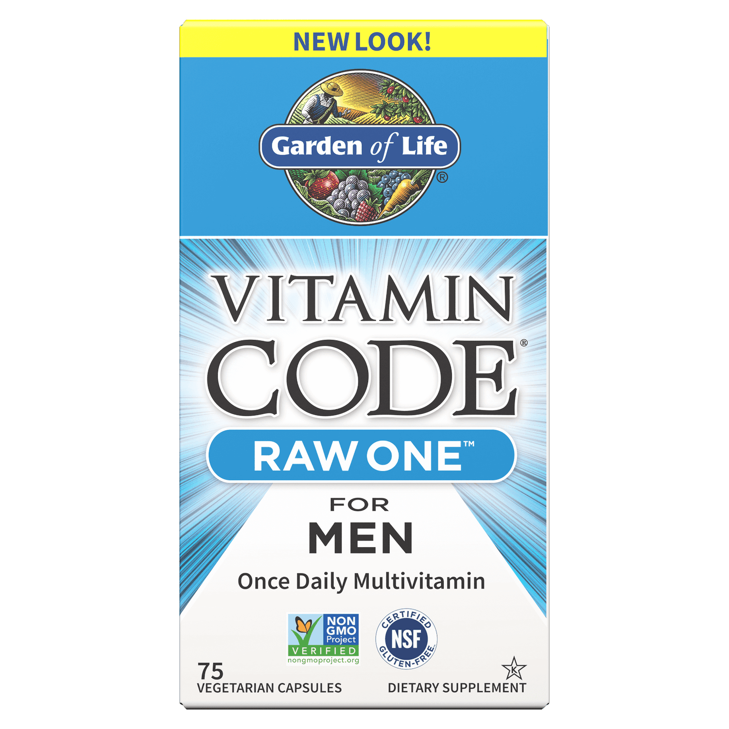Vitamin Code Raw One For Men-75 Capsules