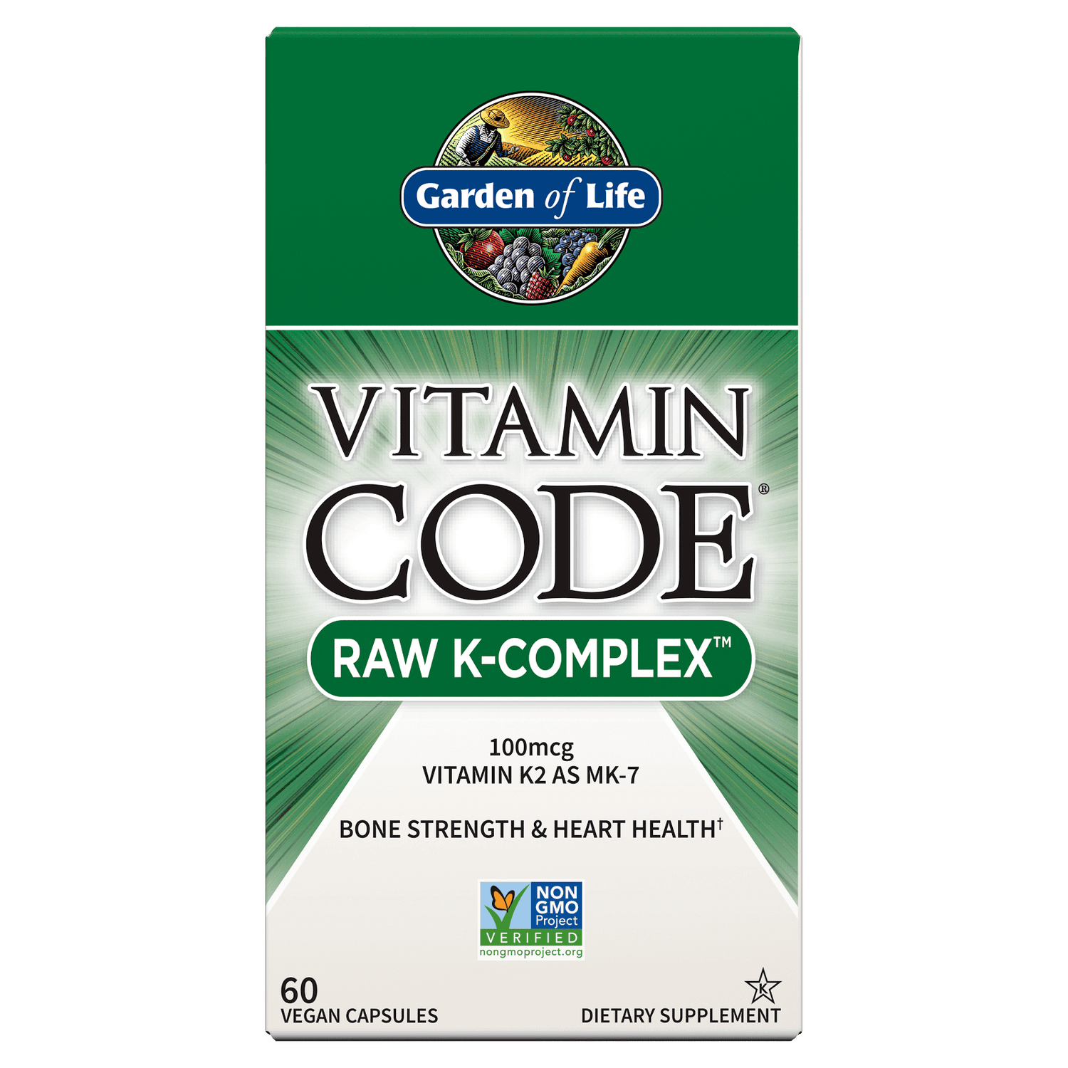 Vitamin Code Raw K-Complex - 60 Capsules
