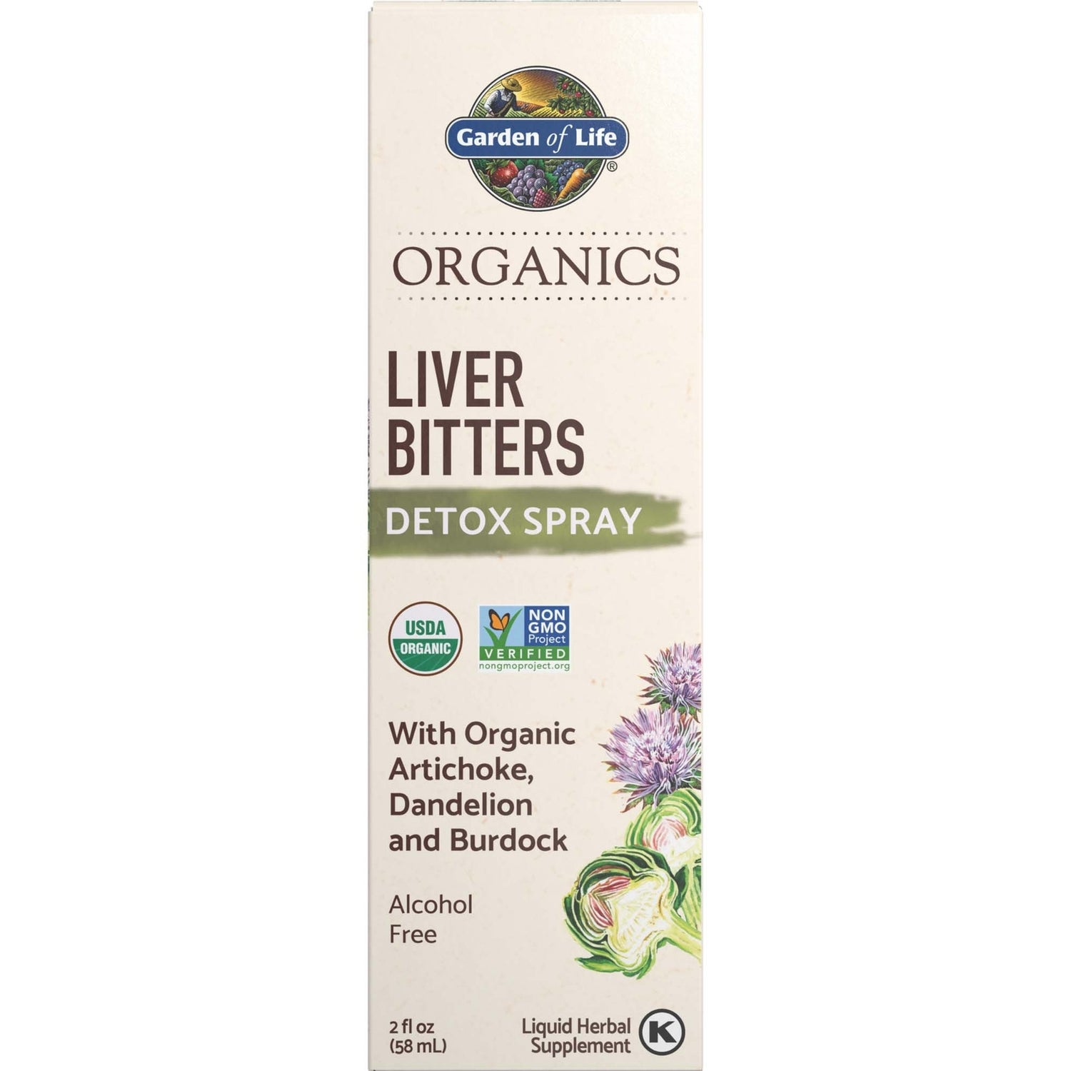 Organics Herbal Liver Bitters Spray - 58ml