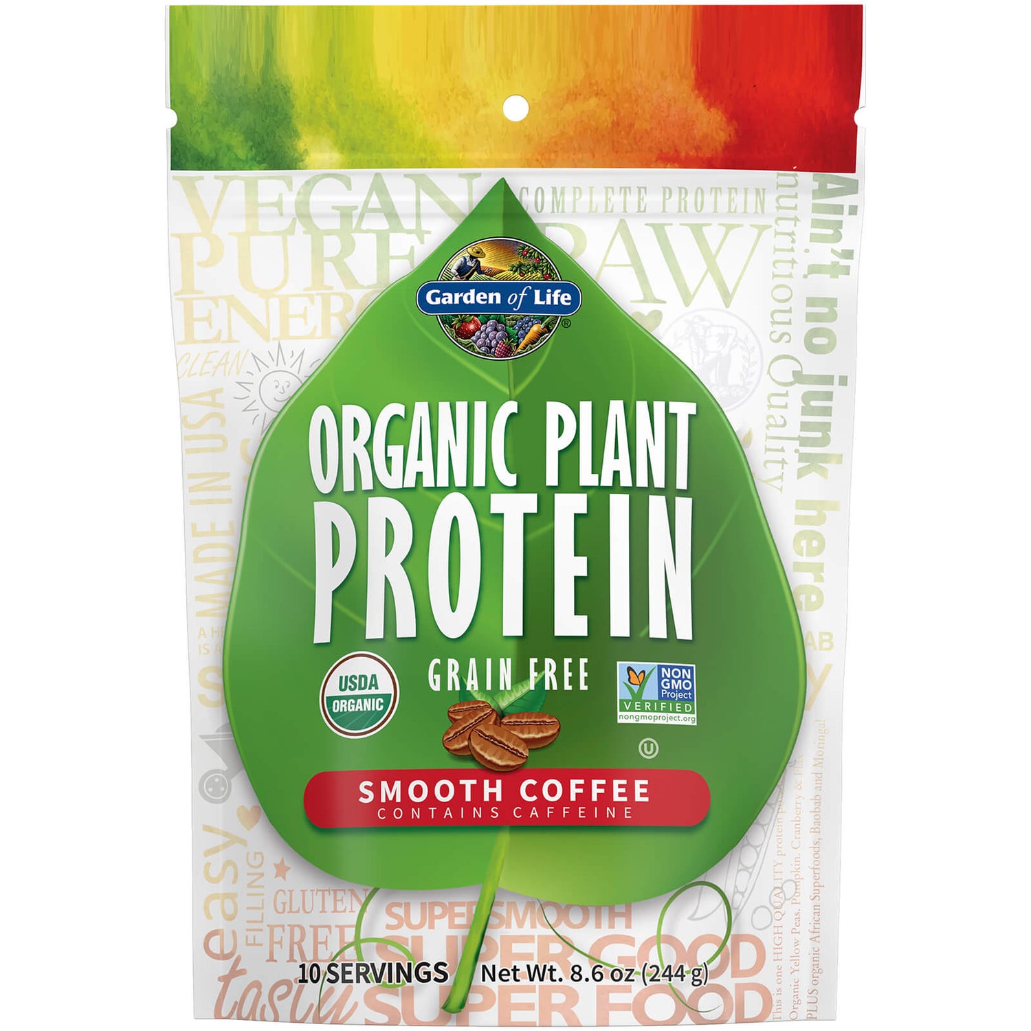 Organic Plant Protein 有機植物蛋白粉－咖啡－244公克