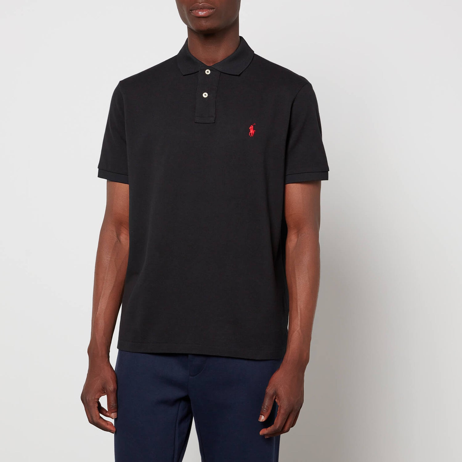 Polo Ralph Lauren Custom-Slim-Fit Poloshirt aus Piqué - Polo Black - S