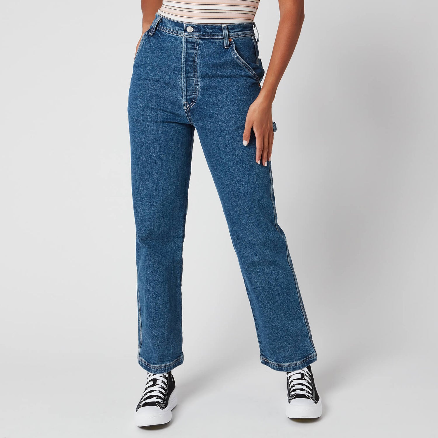 Levi's Women's Ribcage Straight Ankle Utility Jeans - Nine to Five |  