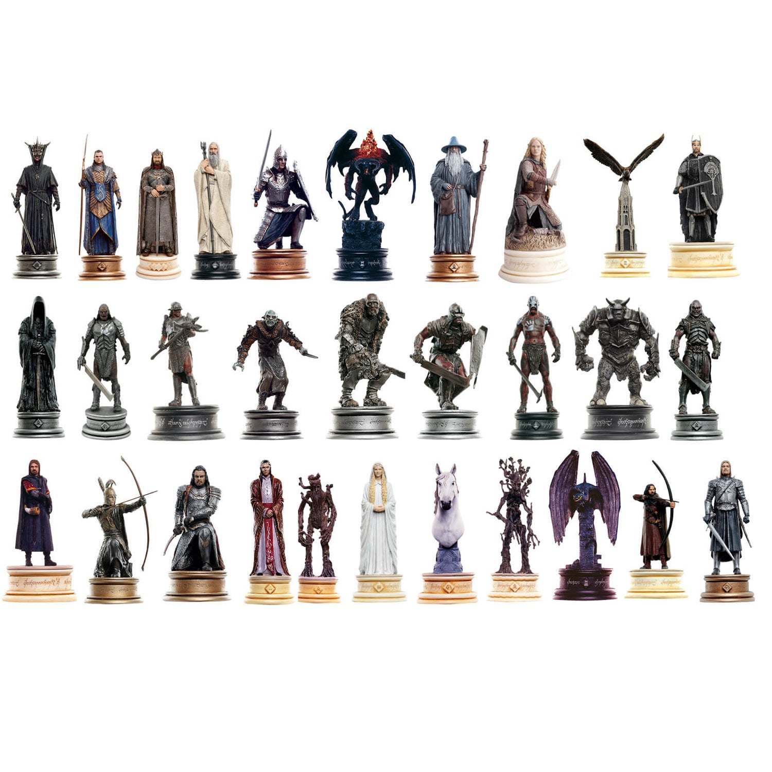 lot de 10 figurines - Le Seigneur des Anneaux - 2001 2005
