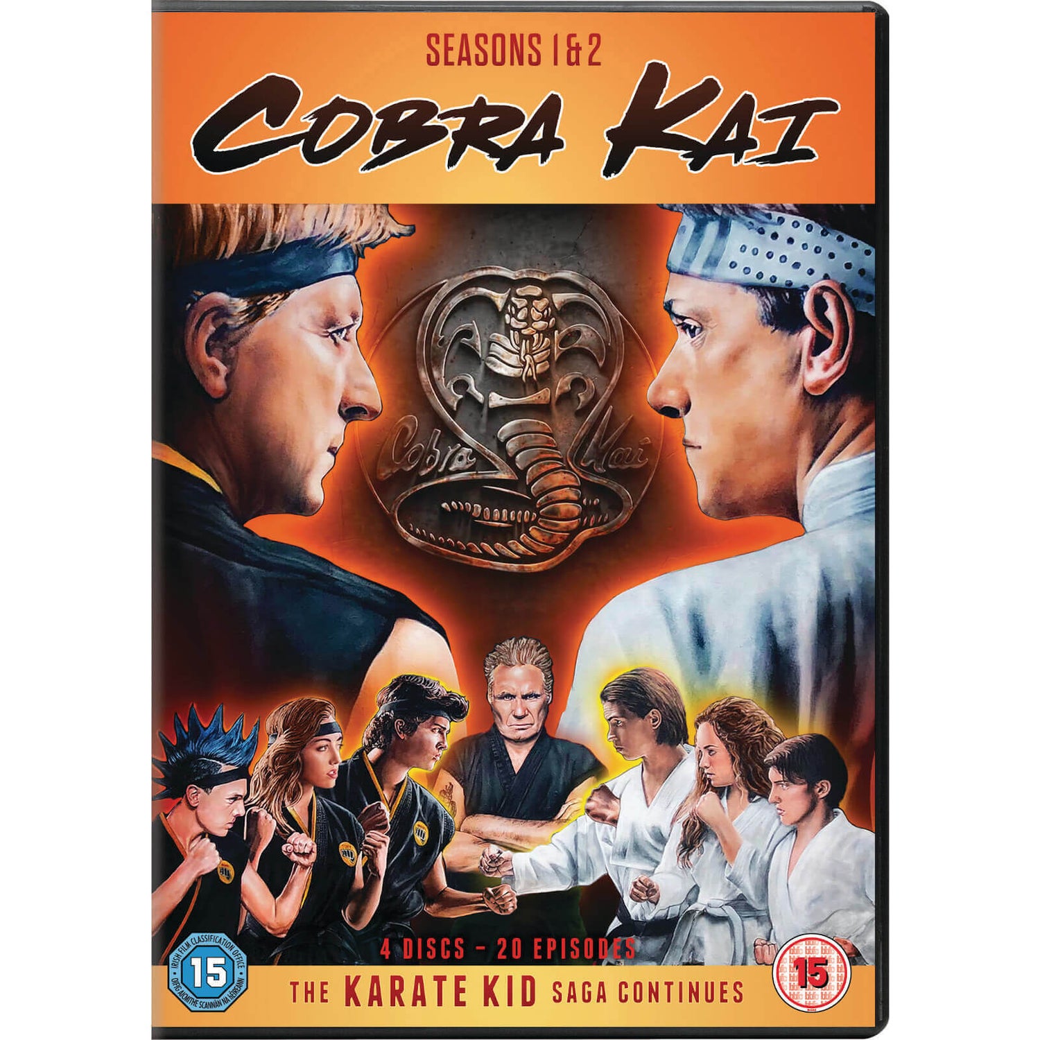 Cobra Kai - Seasons 1-2 DVD - Zavvi UK