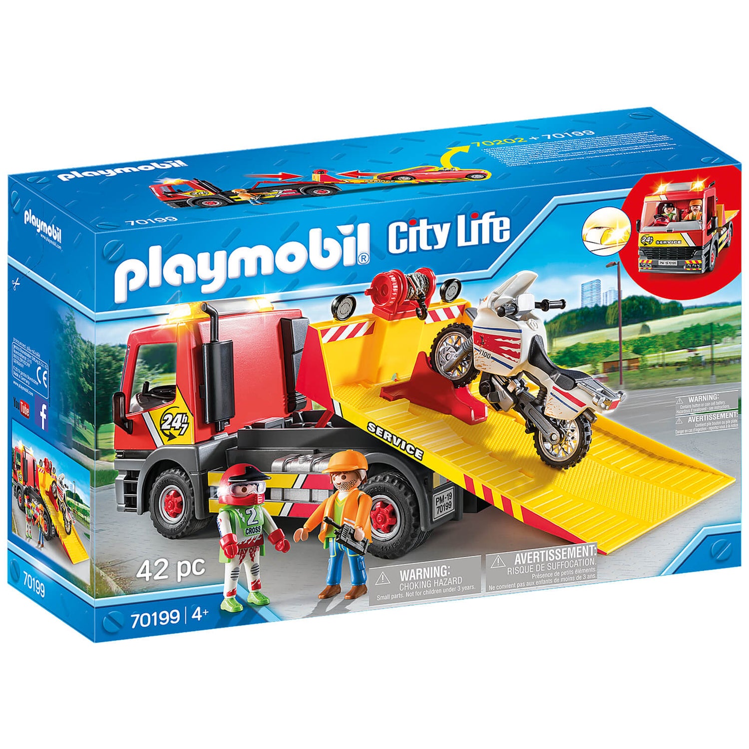 Tak for din hjælp Perth Lamme Playmobil City Life Towing Service (70199) Toys - Zavvi (日本)