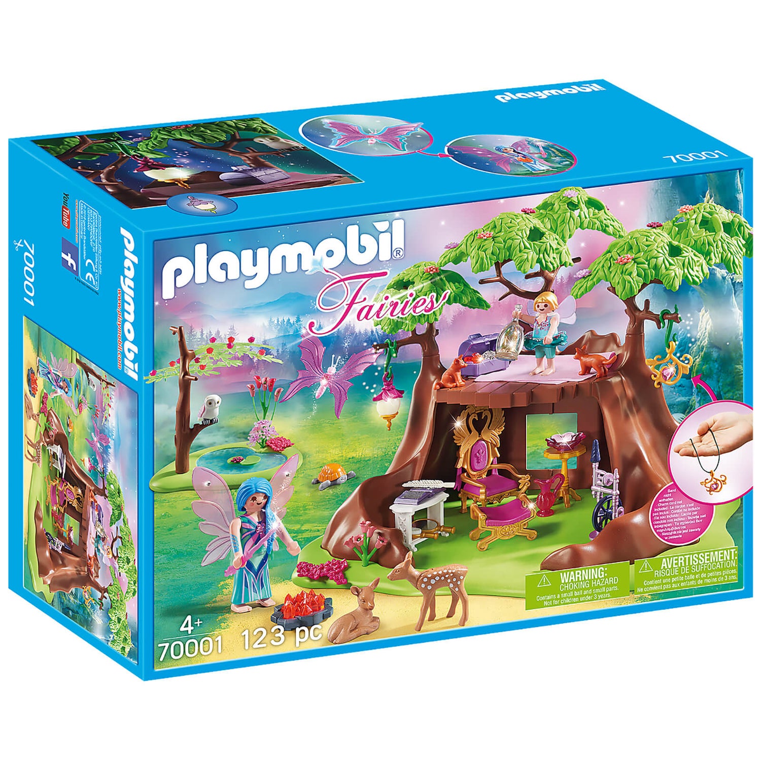 Moralsk uddannelse mangfoldighed Fremme Playmobil Fairies Fairy Forest House (70001) Toys - Zavvi (日本)