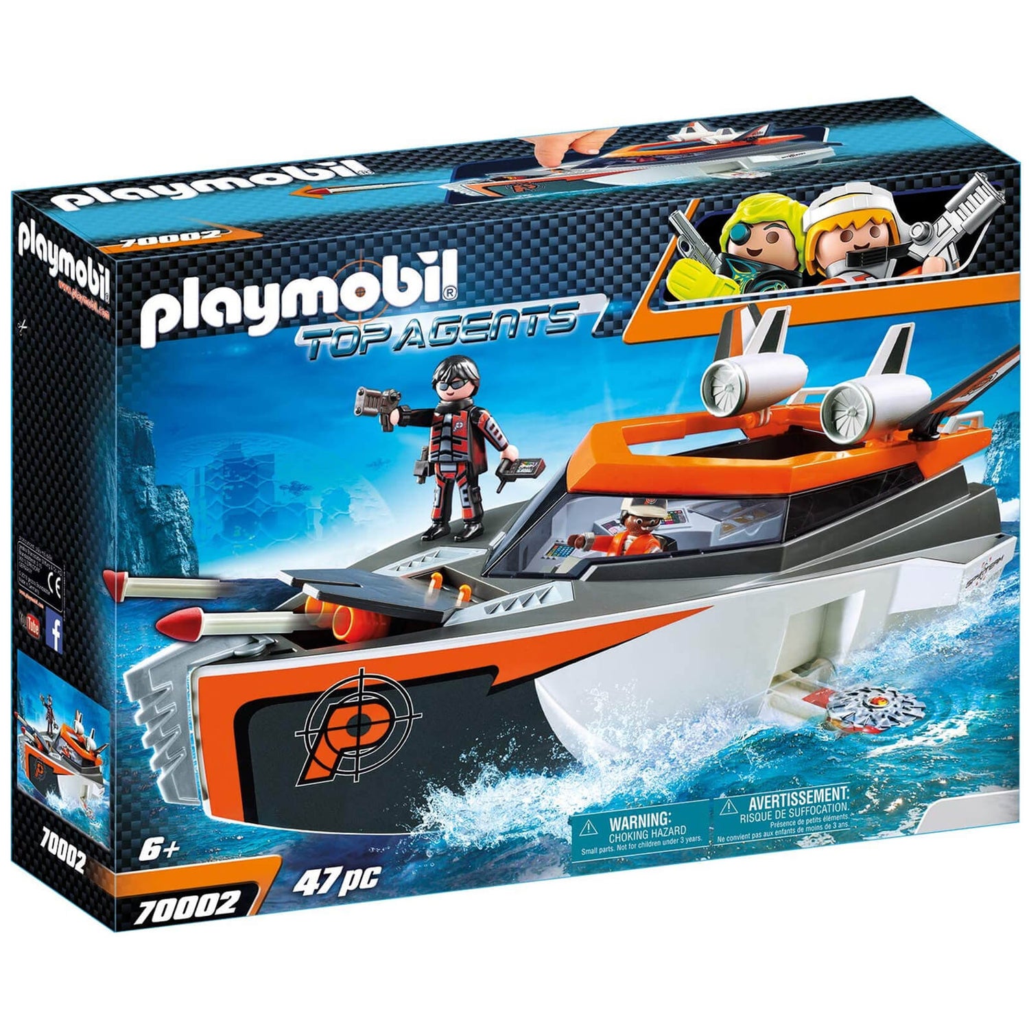 beton hoofdstuk Viva Playmobil Top Agents Spy Team Turbo Ship (70002) | Zavvi.nl