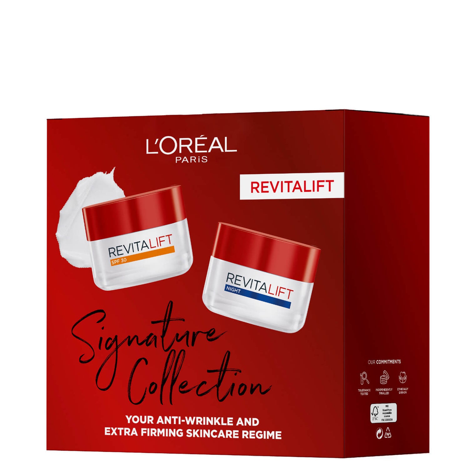 L'Oreal Paris Revitalift SPF Day & Night Cream Signature Collection Gift Set for Her (Worth £25.98)