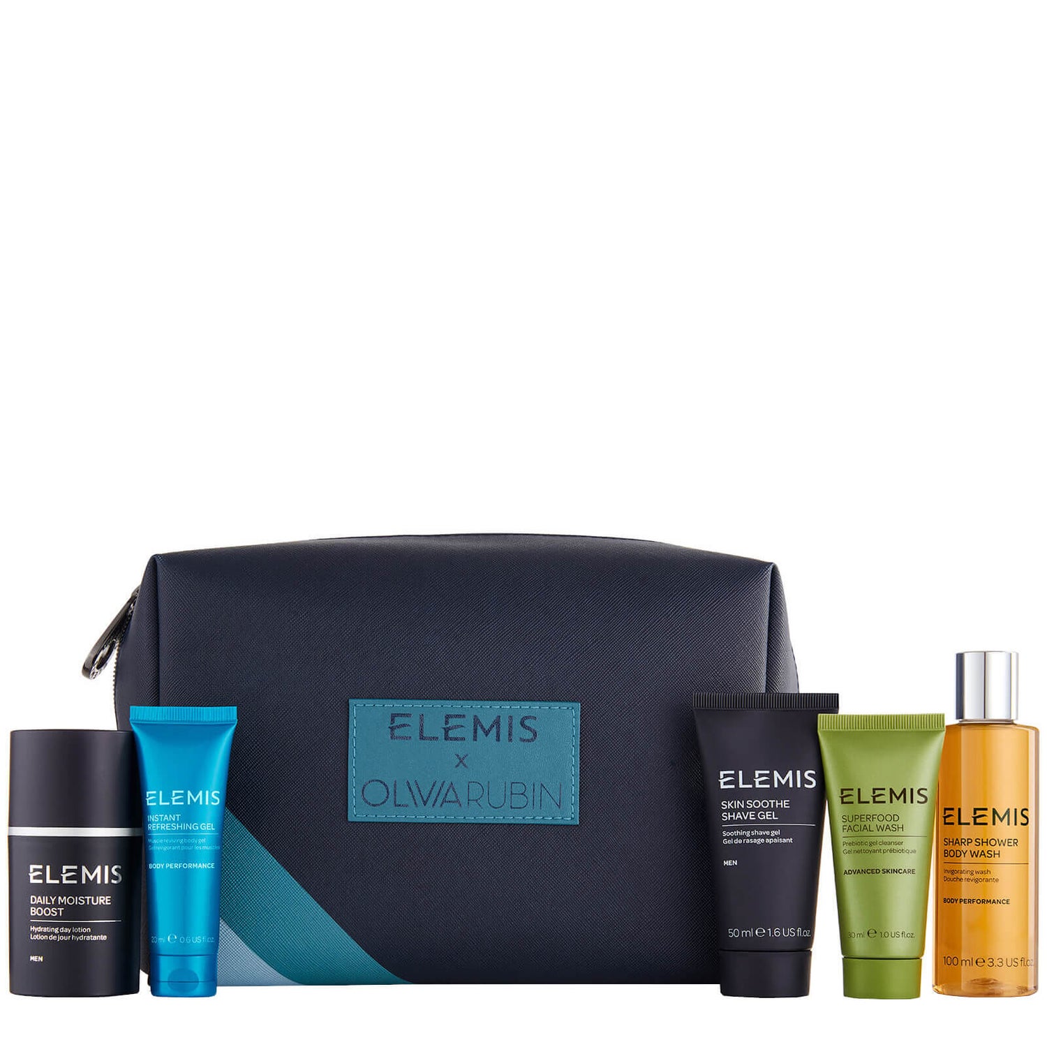 Elemis Limited Edition Olivia Rubin Travel Collection Gift Set for Him (Worth £62.00)