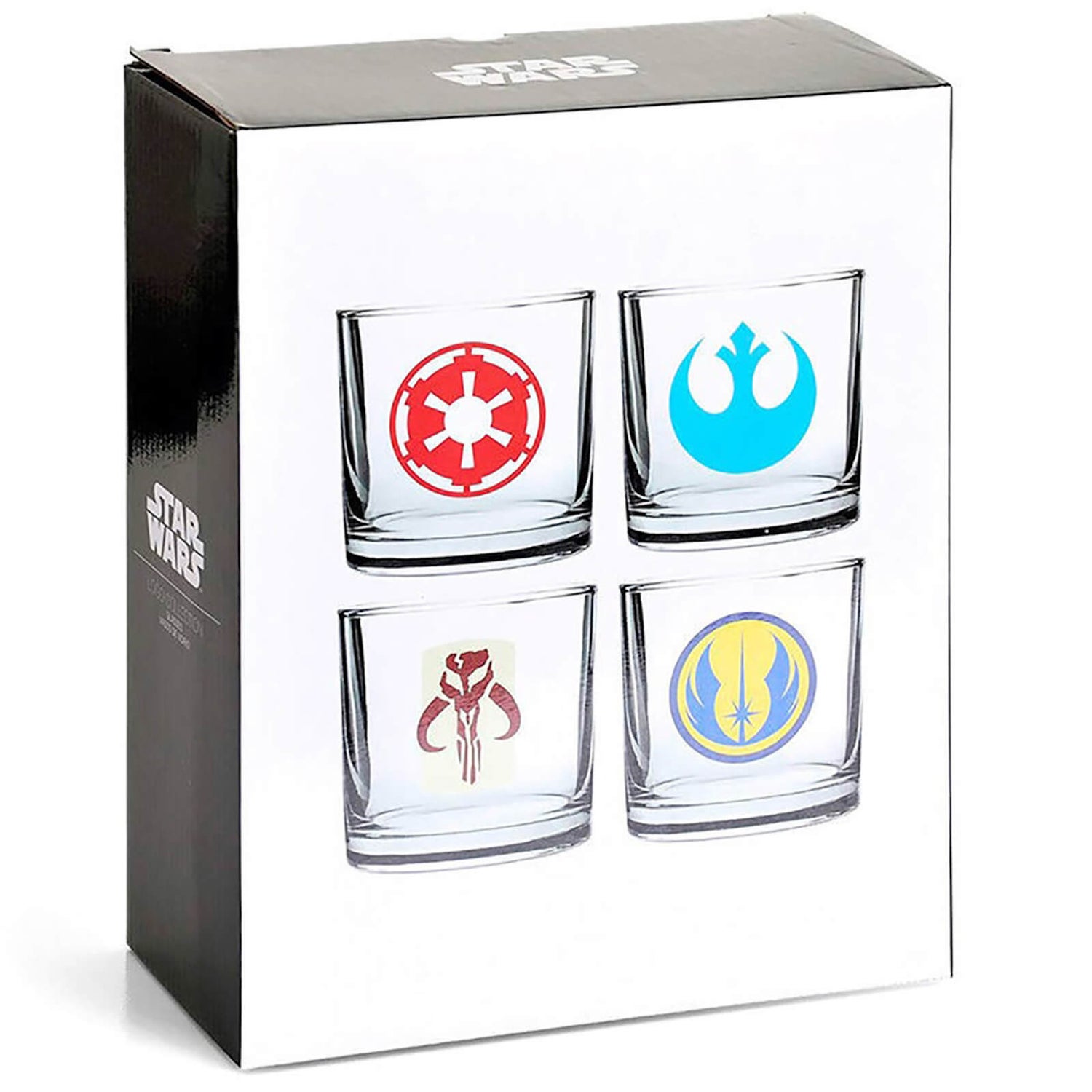 Star Wars Glazen Set van 4 Klassieke Logo's