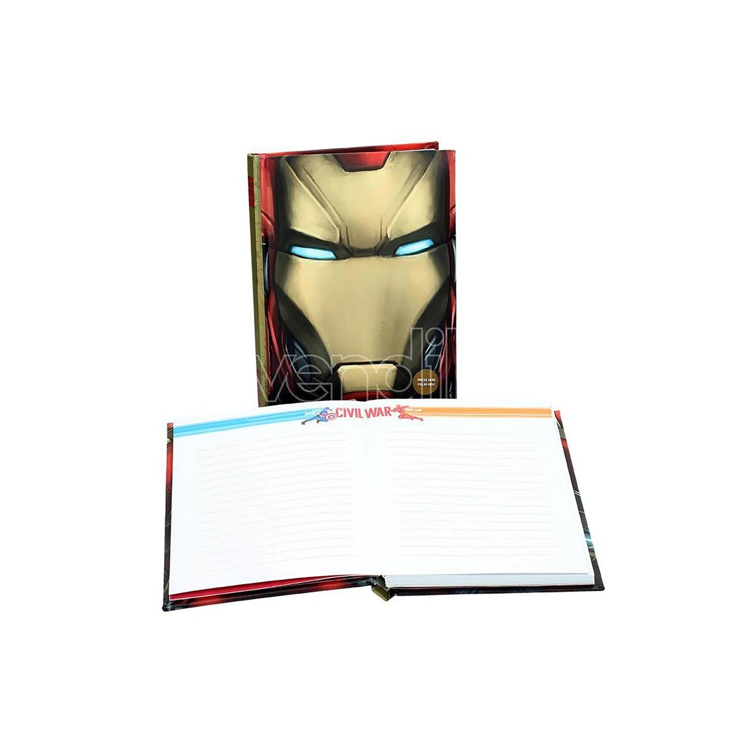Marvel Iron Man Light Up Notebook