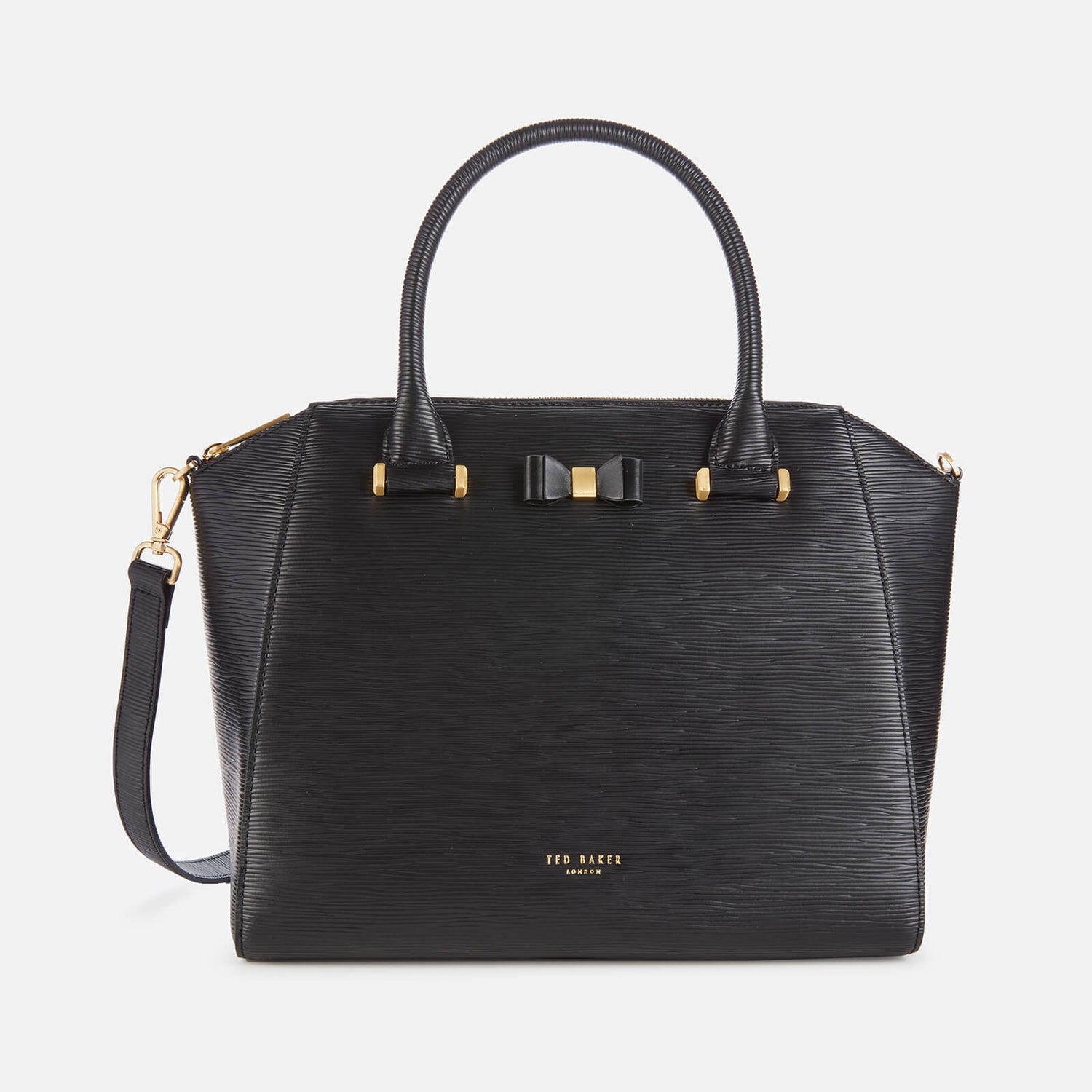 Ted baker daryyl bow leather tote bag deals