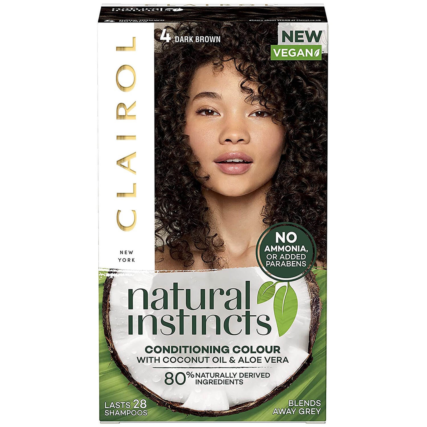 Clairol Natural Instincts Semi-Permanent No Ammonia Vegan Hair Dye 177ml  (Various Shades) - LOOKFANTASTIC