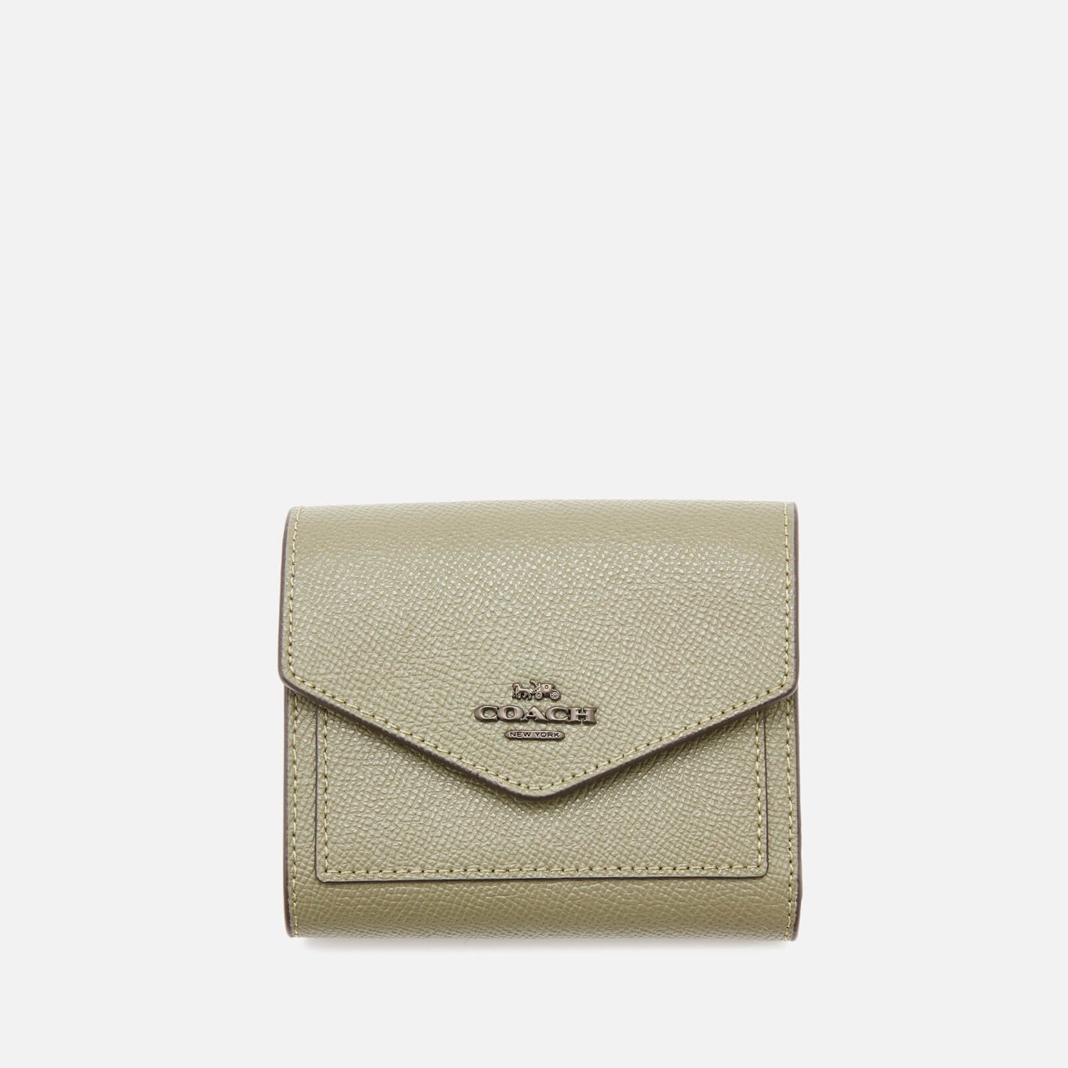 coach crossgrain leather small wallet
