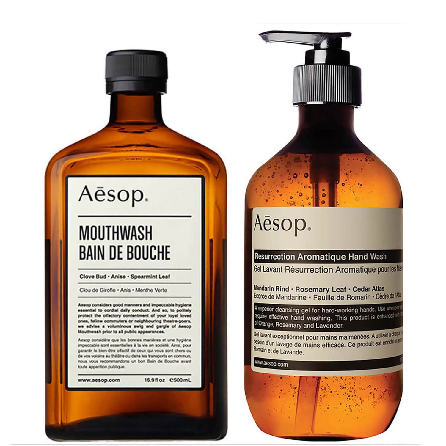 Aesop Hand Wash and Mouthwash Duo