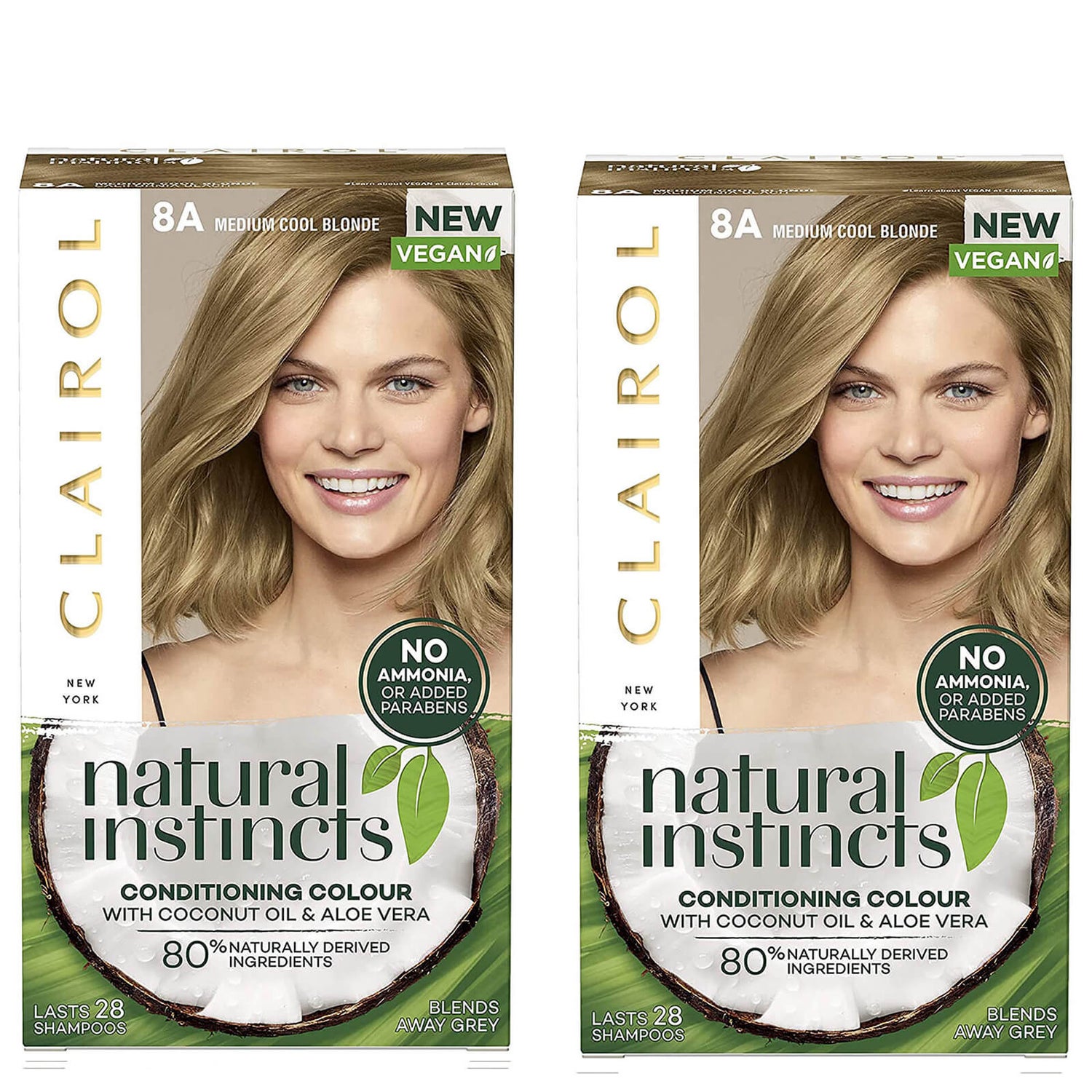 Clairol Natural Instincts Semi-Permanent No Ammonia Vegan Hair Dye Duo (Various Shades)