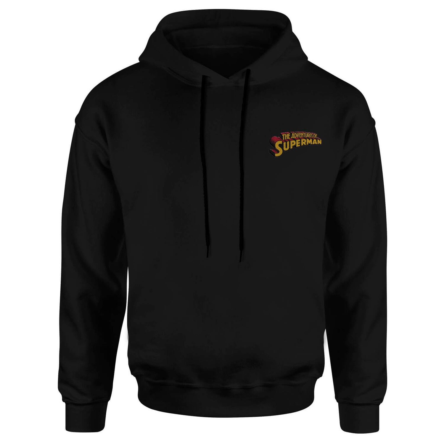 DC Superman Embroidered Unisex Hoodie Black
