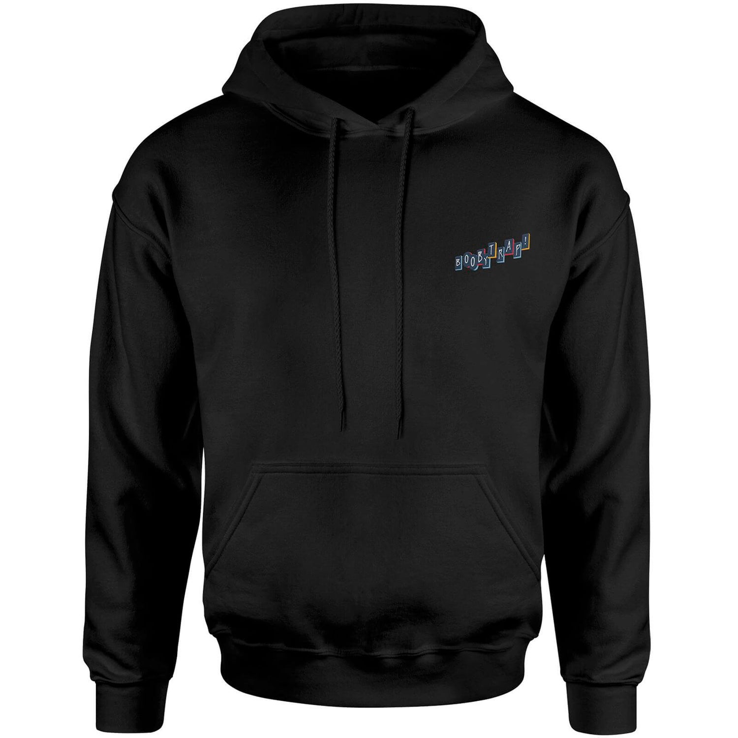 DC Birds of Prey Boobytrap Embroidered Unisex Hoodie Black Clothing Zavvi UK