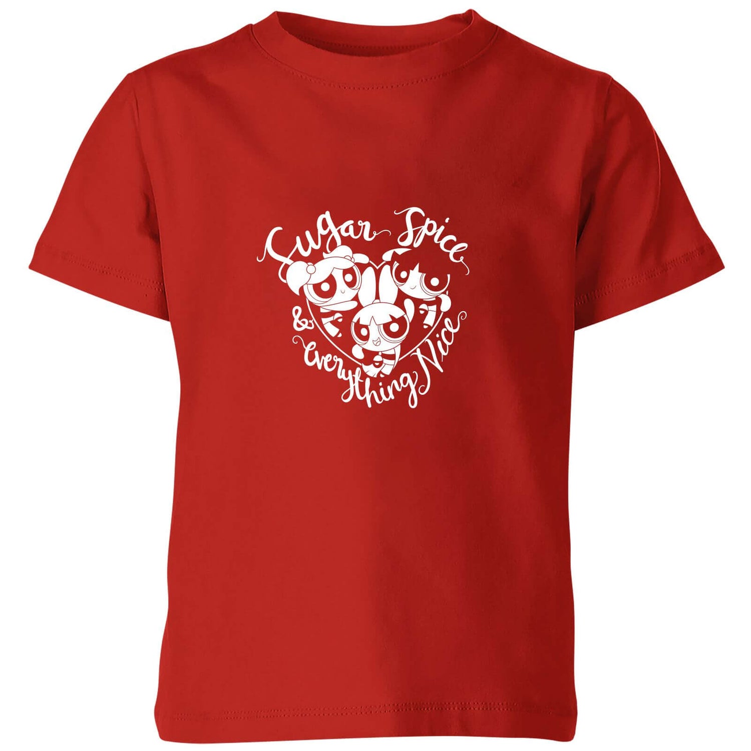The Powerpuff Girls Sugar Spice And Everything Nice Kids T Shirt Red Sowia