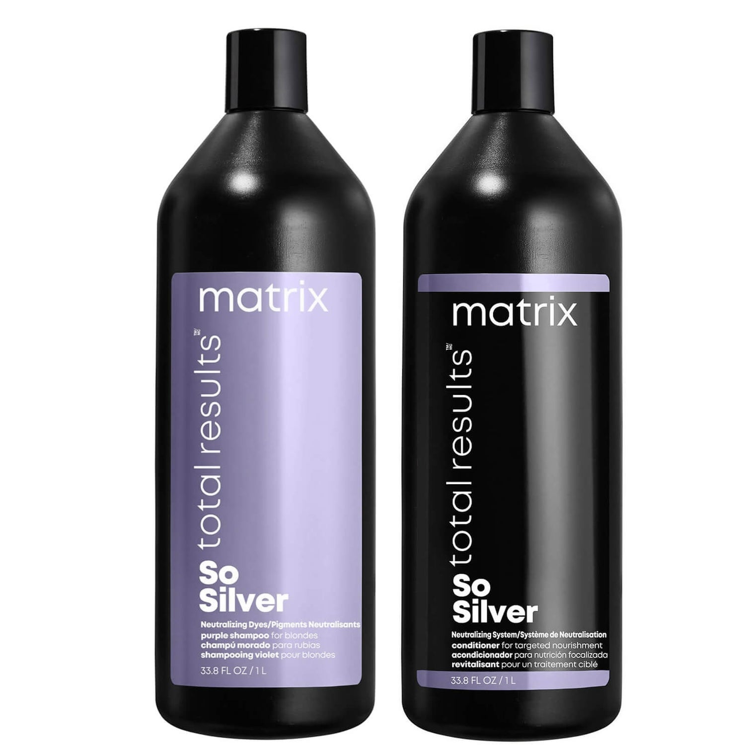 Matrix Total Results Color Obsessed so Silver Shampoo and Conditioner Bundle 2 x 1000ml