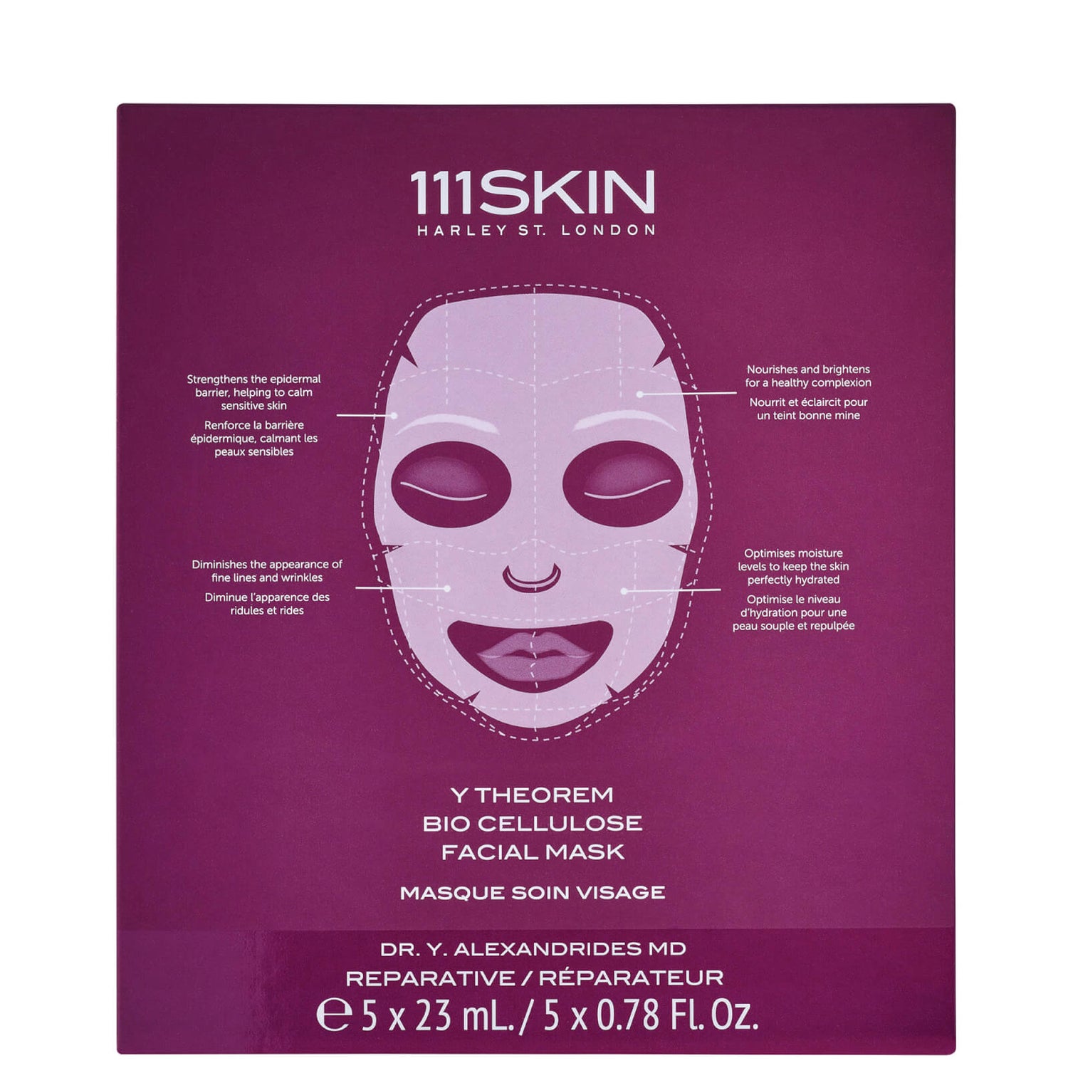 111SKIN Y Theorem Bio Cellulose Facial Mask Box